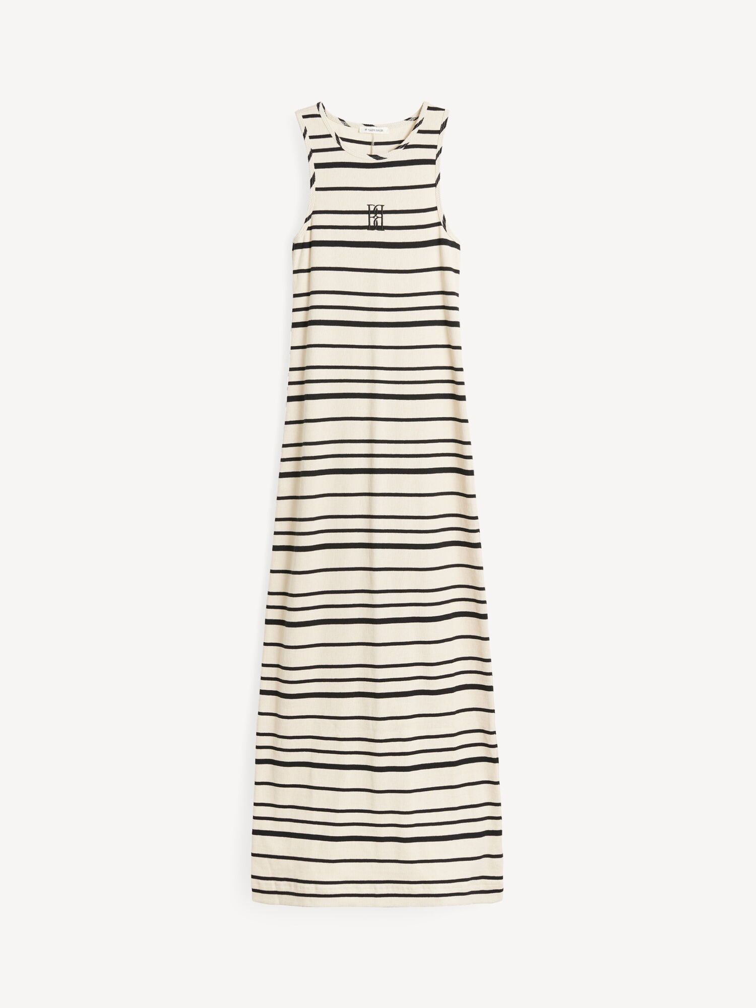 By Malene Birger Lovelo Maxi Dress Black stripe | UK_BB33191