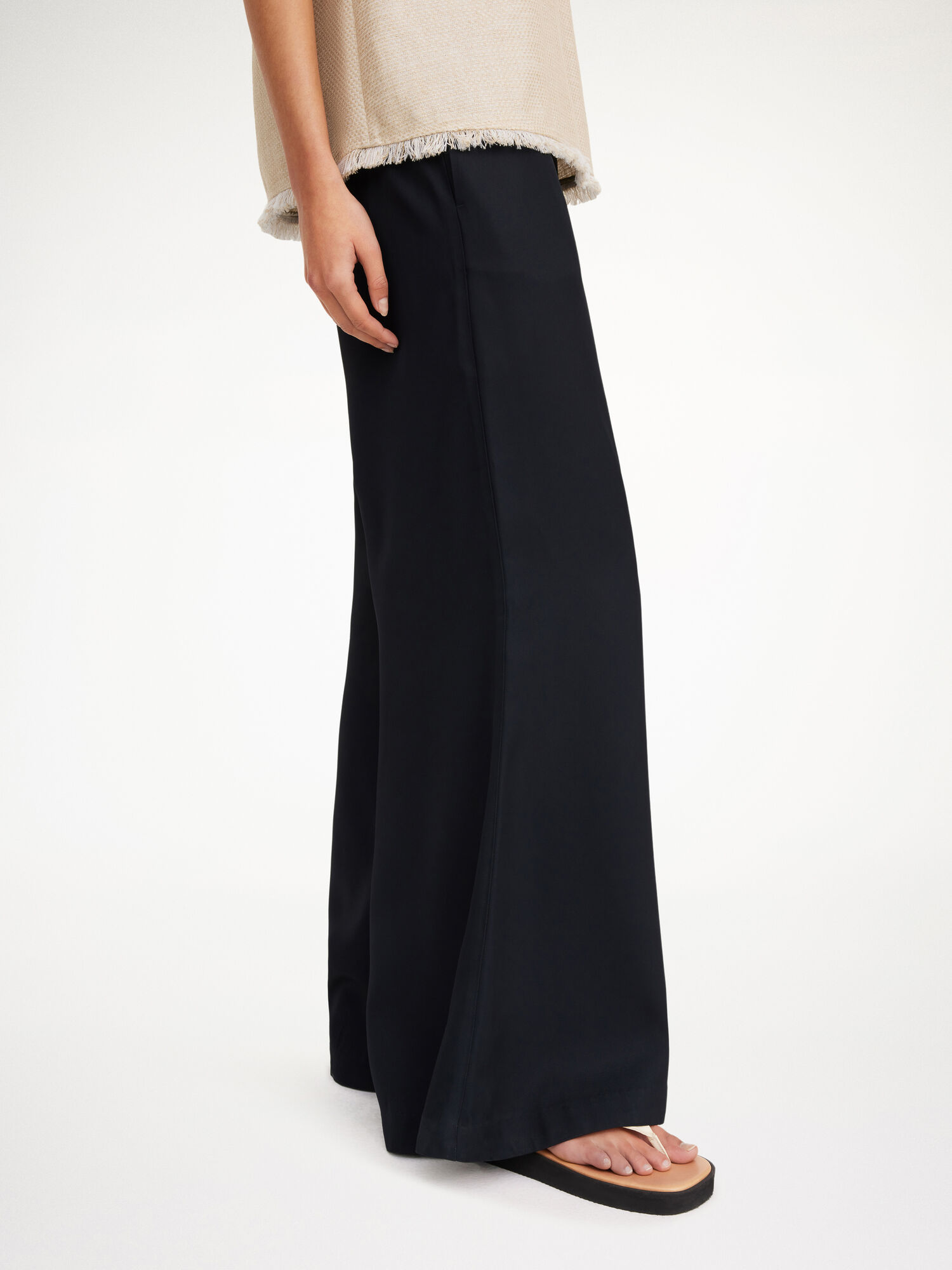 By Malene Birger Lucee Flared Trousers Black | UK_BB32731