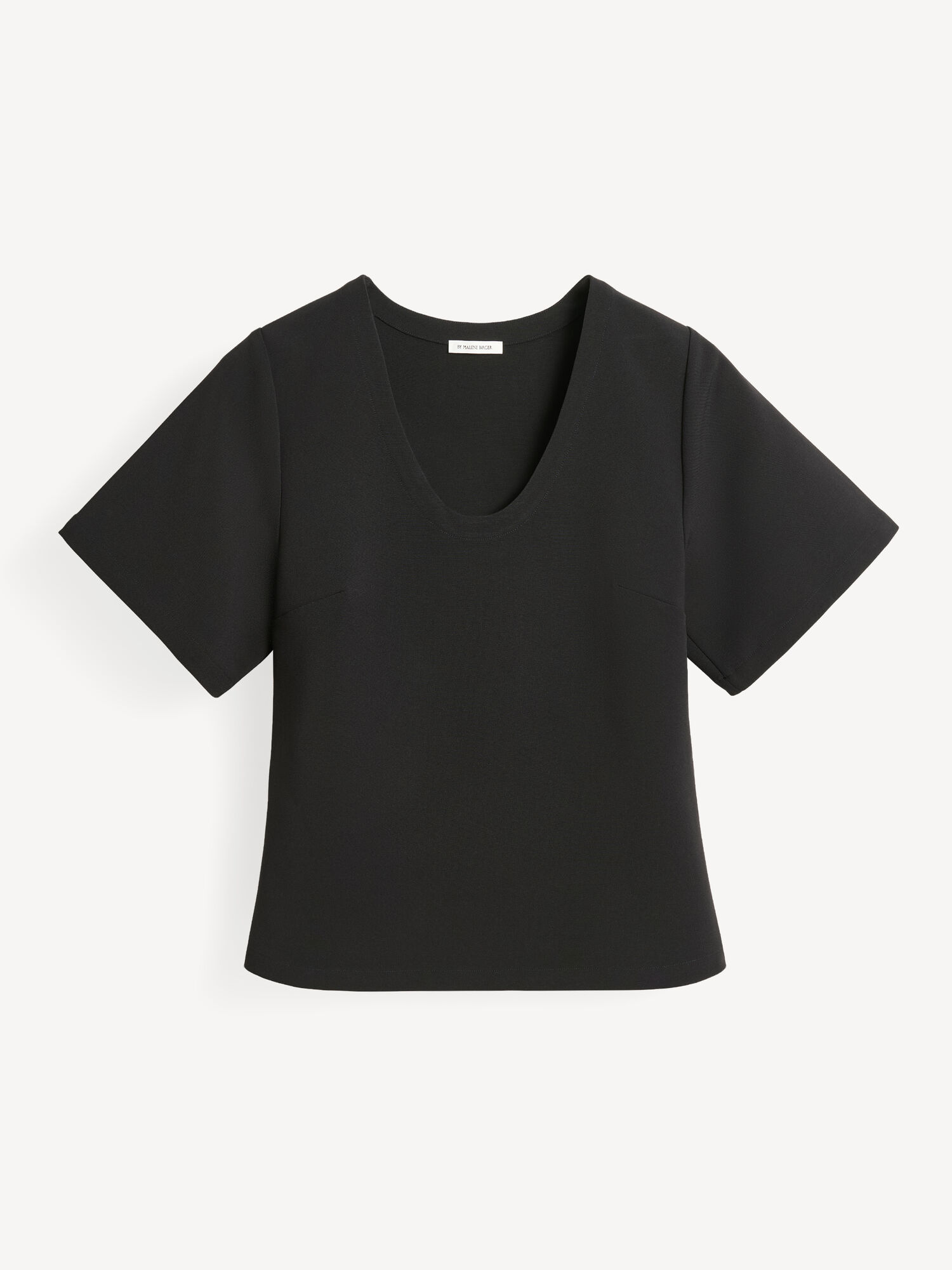 By Malene Birger Lunae T-shirt Tops Black | UK_BB46841