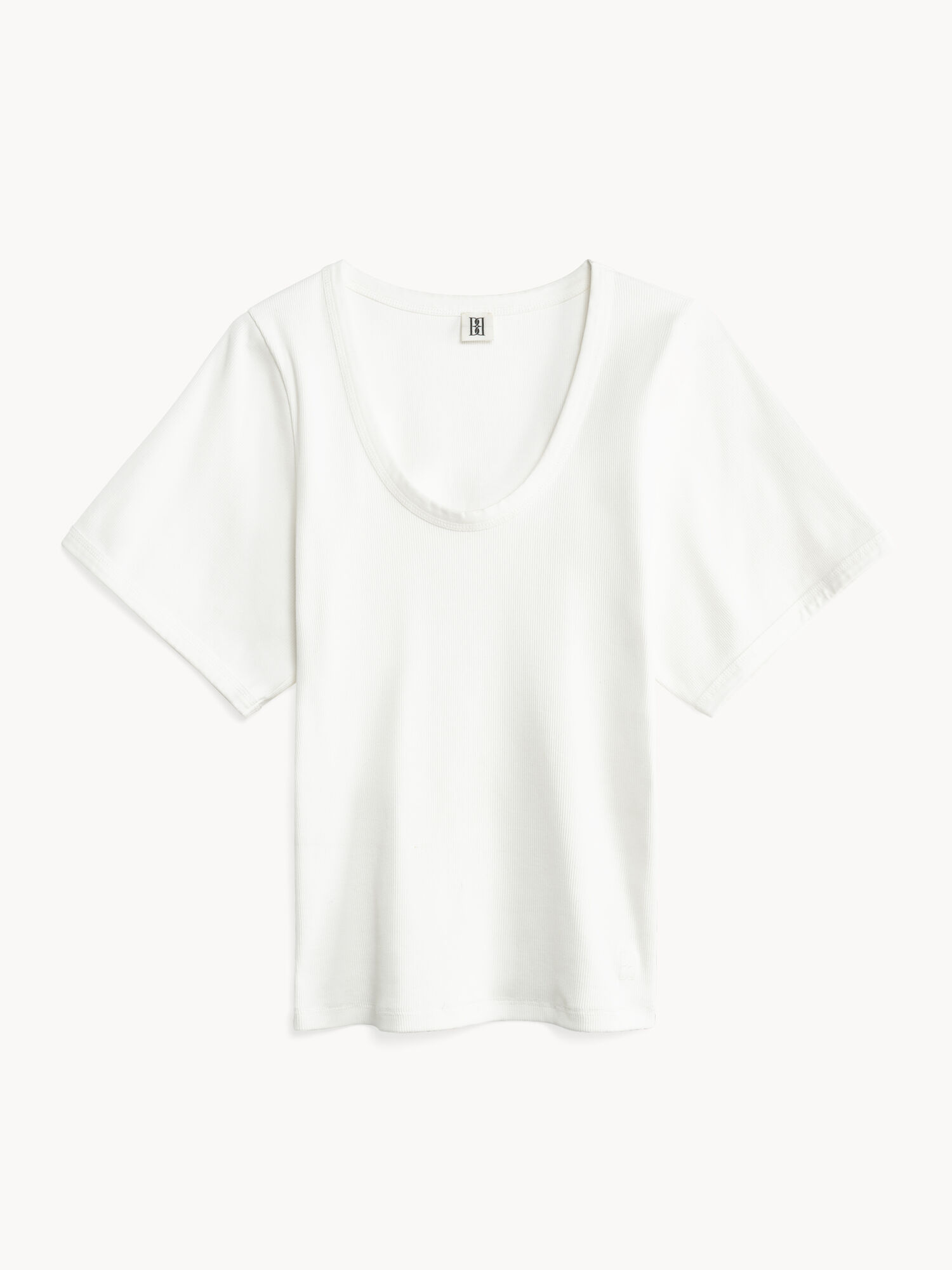 By Malene Birger Lunai T-shirt Tops Soft White | UK_BB81739