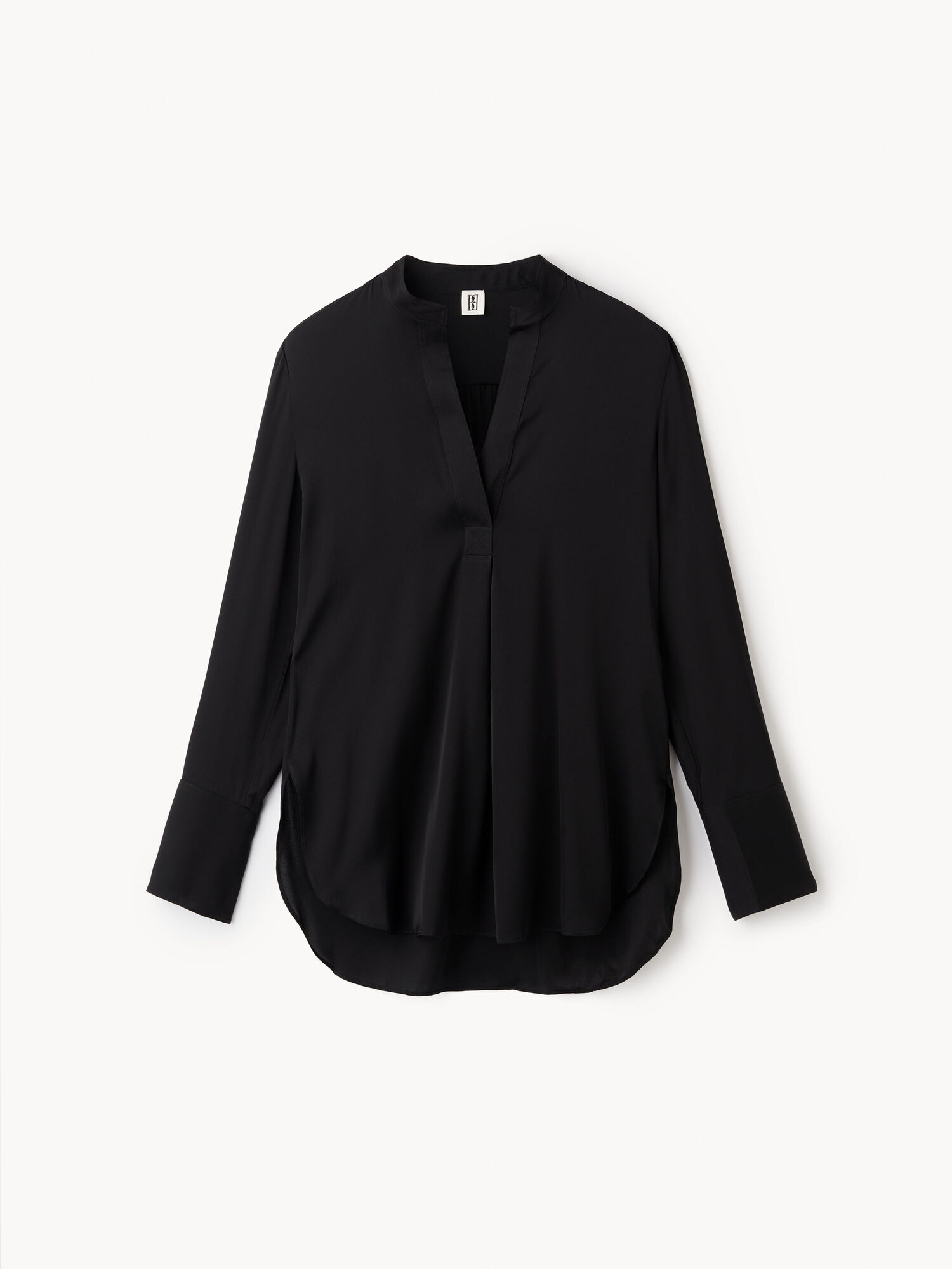 By Malene Birger Mabillon Silk Shirts Black | UK_BB64016