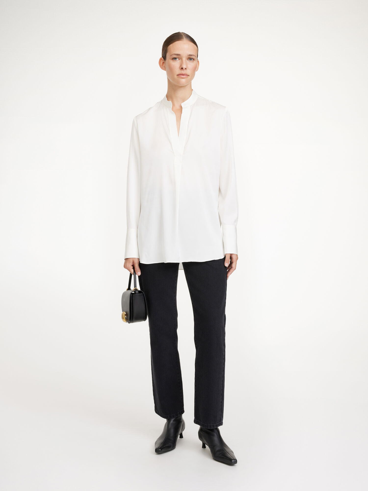 By Malene Birger Mabillon Silk Shirts Soft White | UK_BB97500