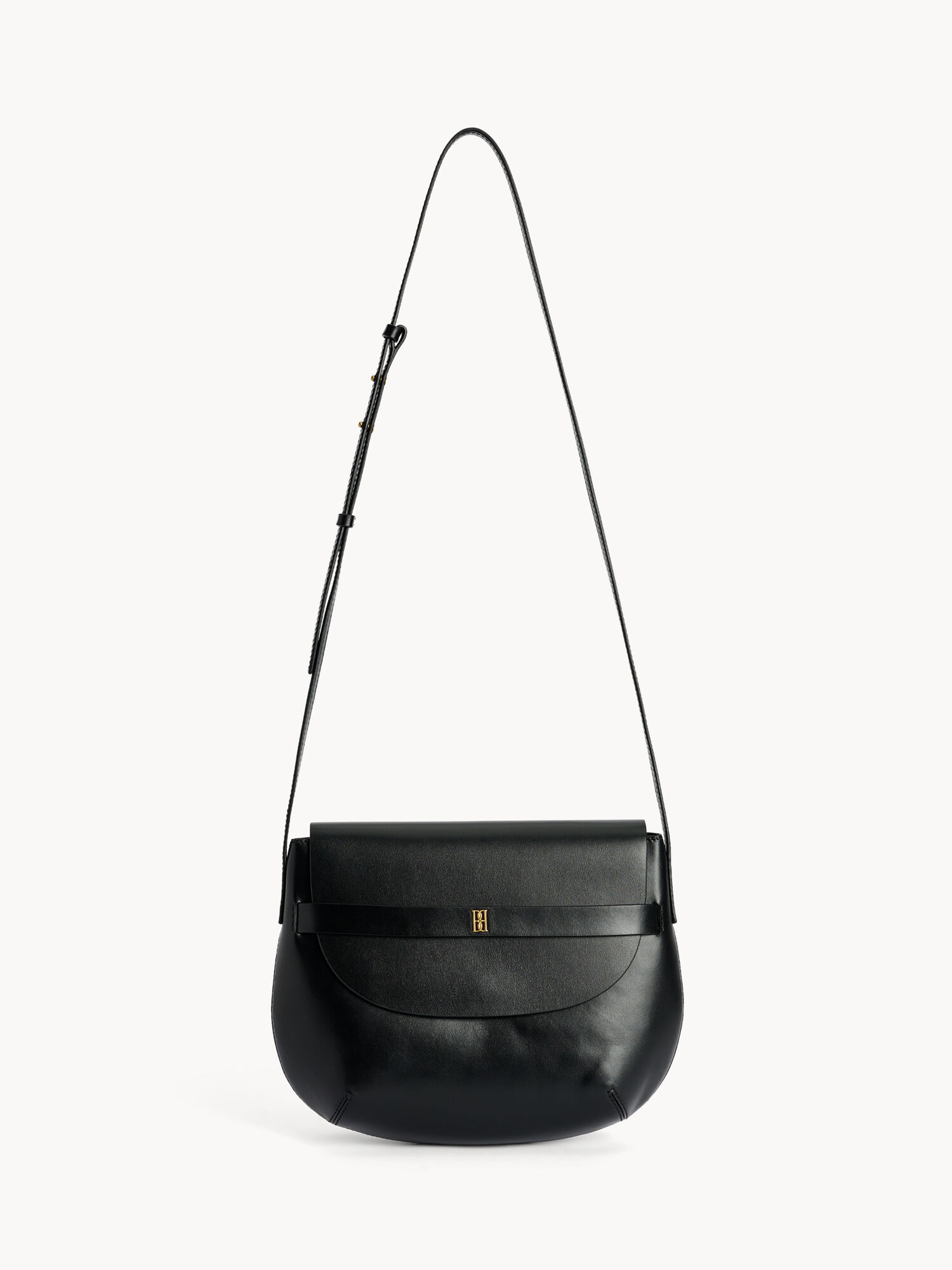 By Malene Birger Maellon Leather Shoulder Bags Black | UK_BB22699