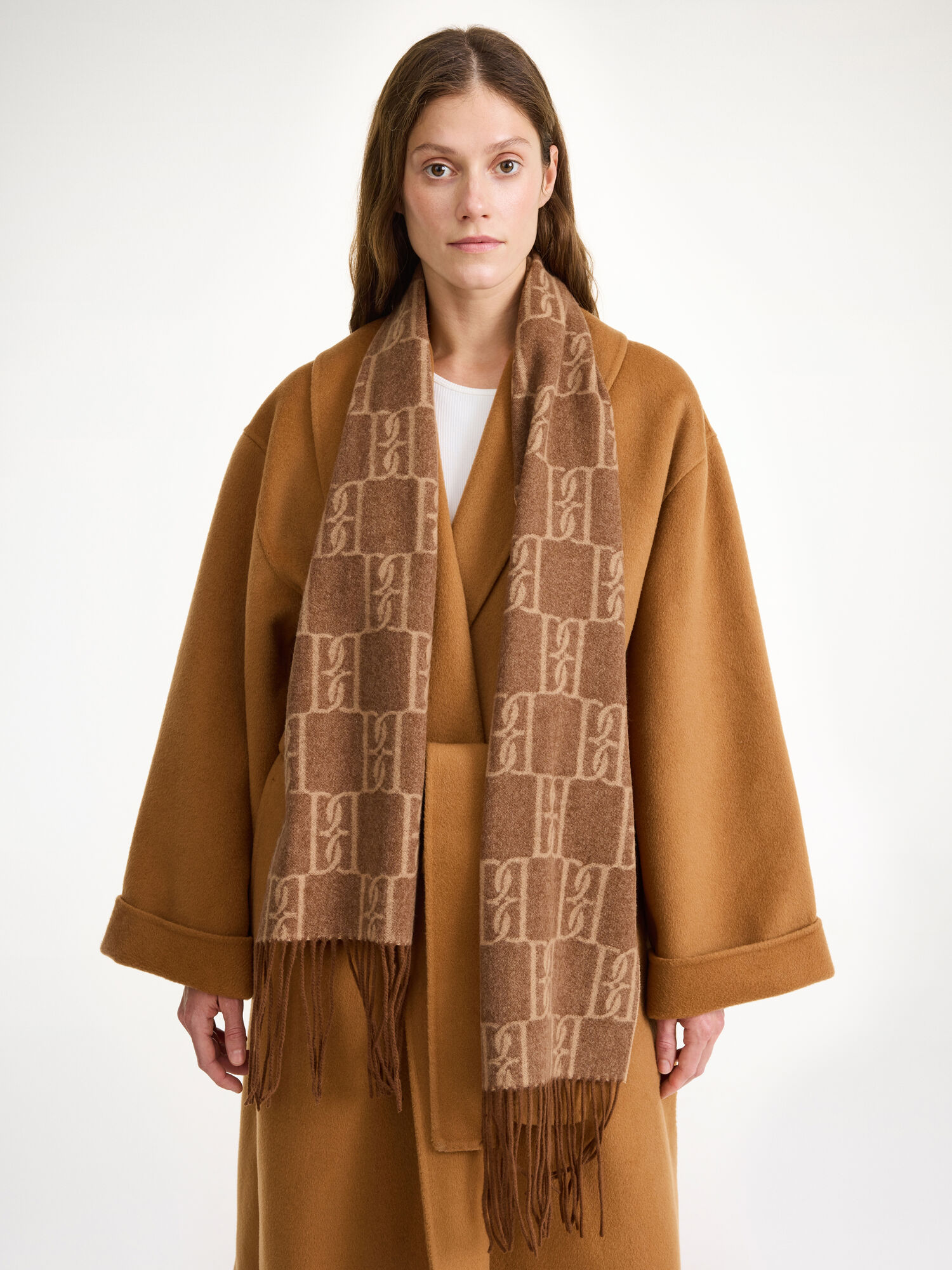 By Malene Birger Manno Wool Scarves Bison | UK_BB50747