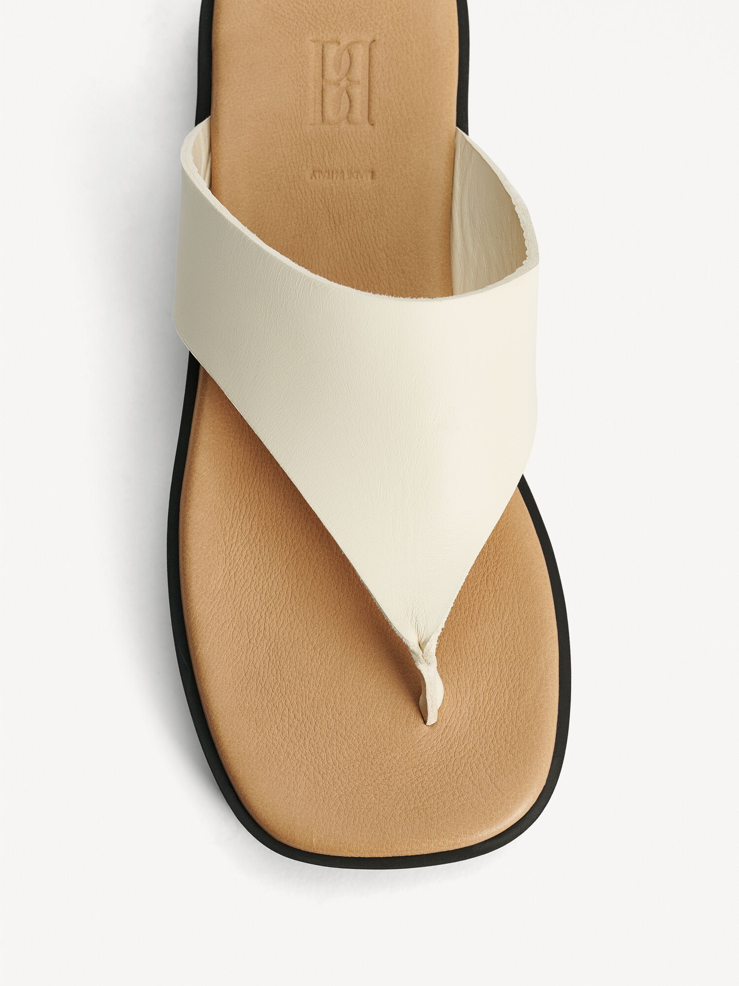 By Malene Birger Marisol Leather Sandals Shoes Vanilla Cream | UK_BB13346