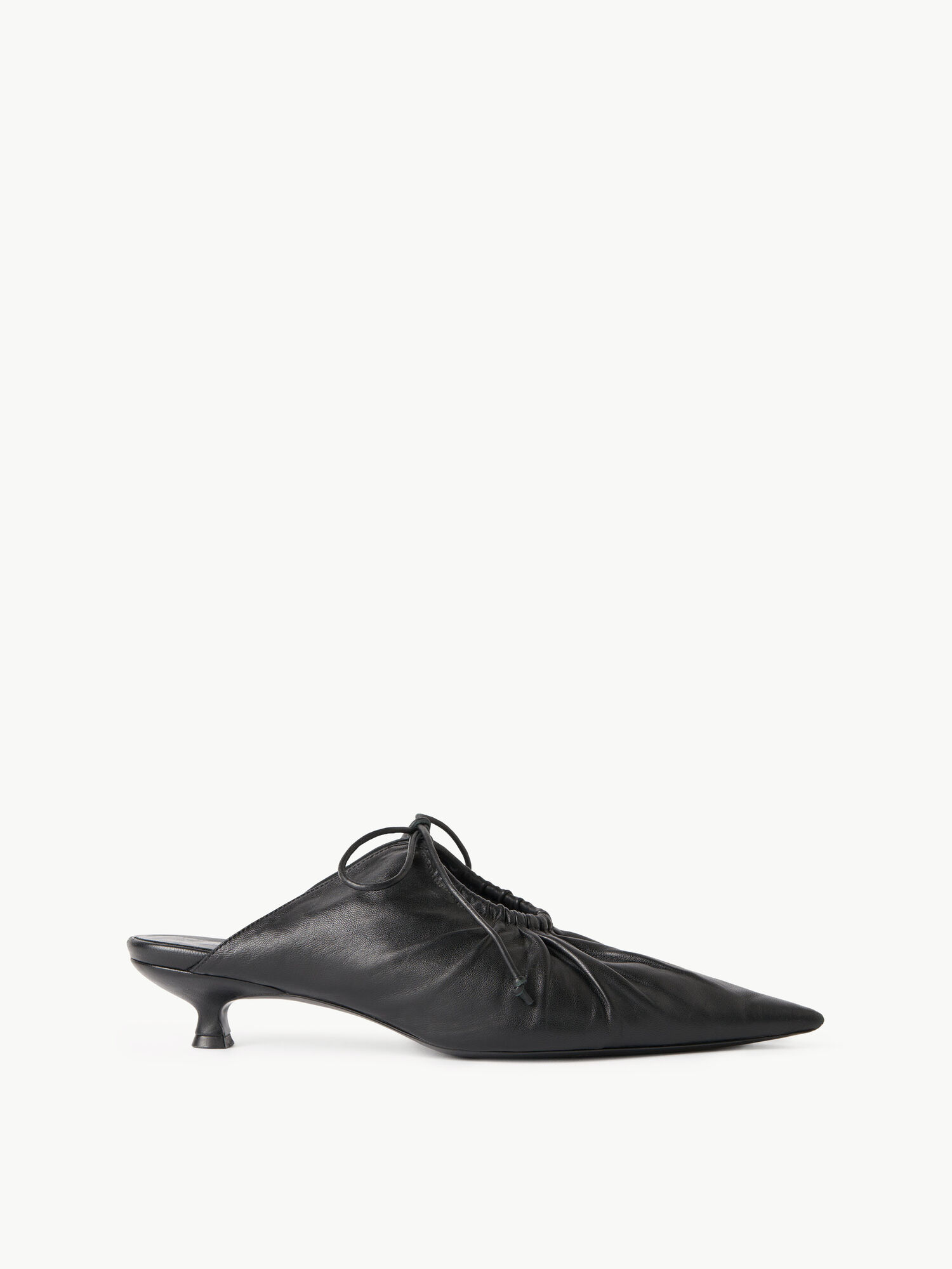 By Malene Birger Masey Leather Mules Shoes Black | UK_BB24136