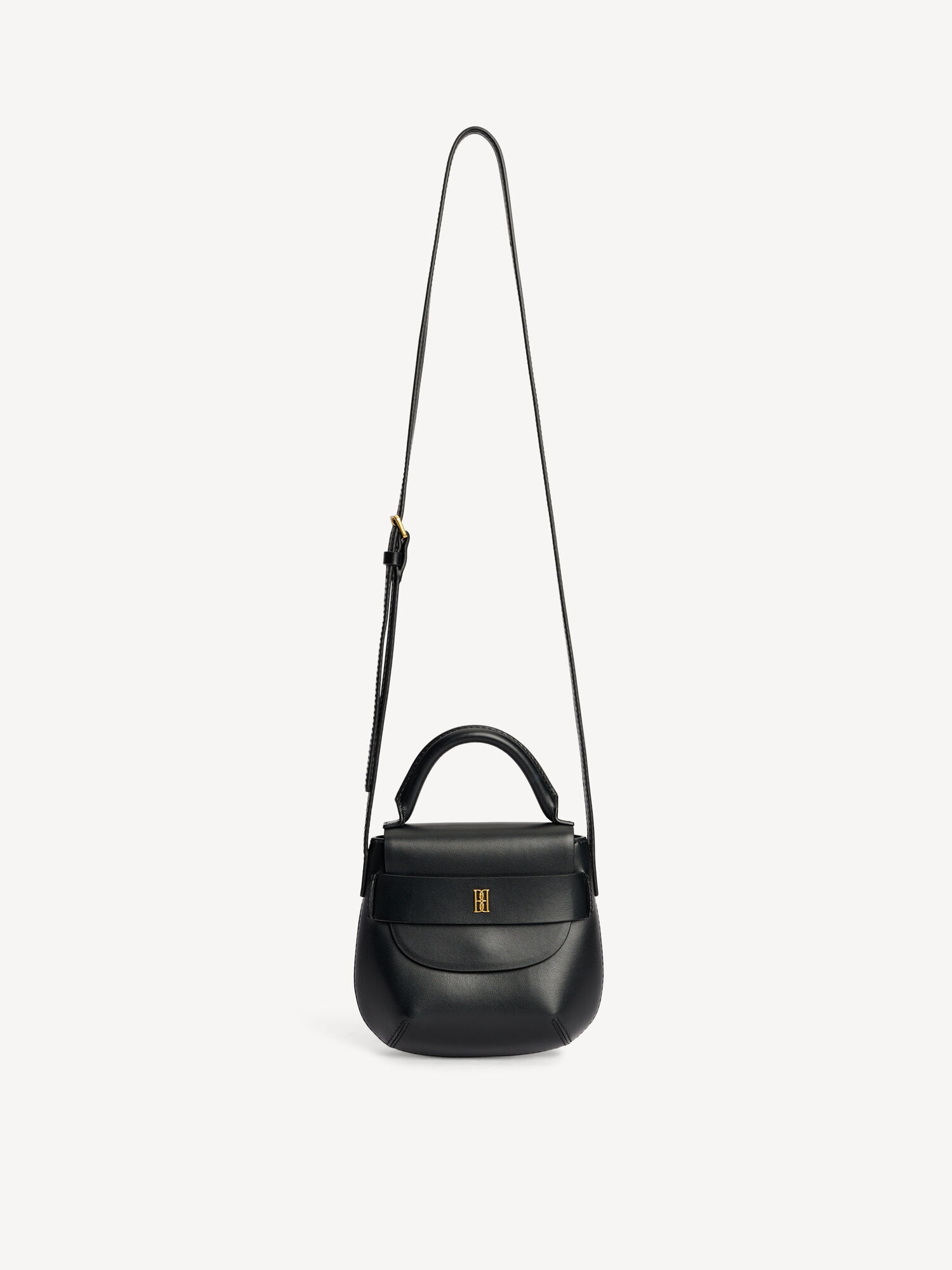 By Malene Birger Meela Leather Shoulder Bags Black | UK_BB19723