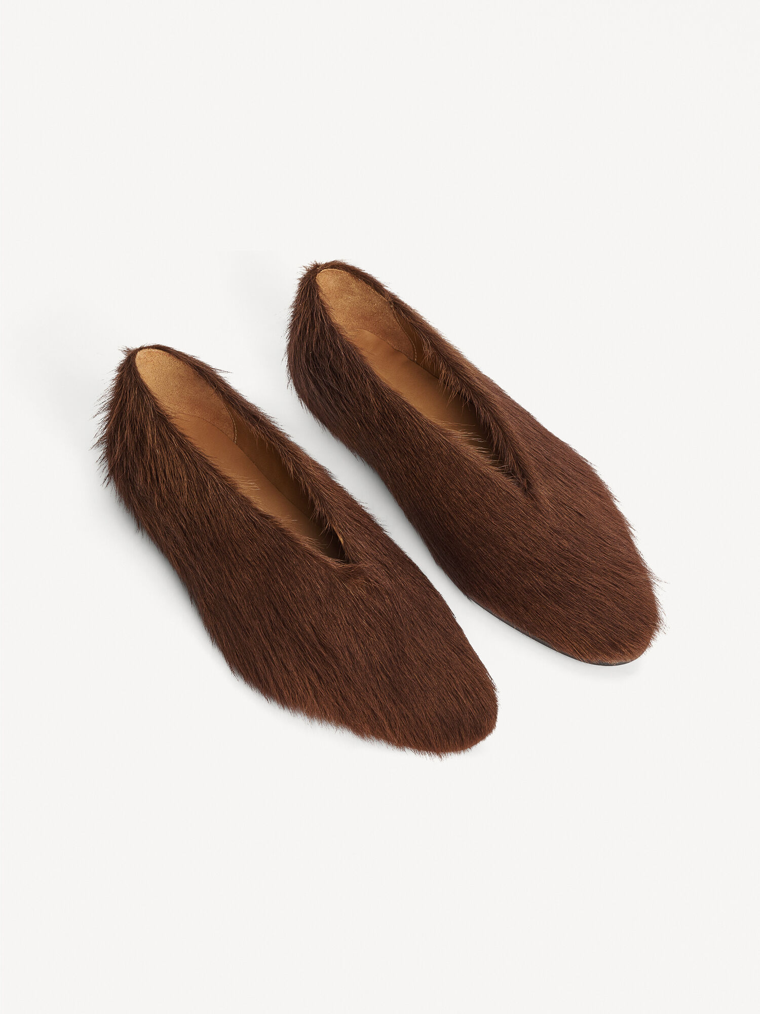 By Malene Birger Merina Leather Flats Shoes Warm brown | UK_BB41198