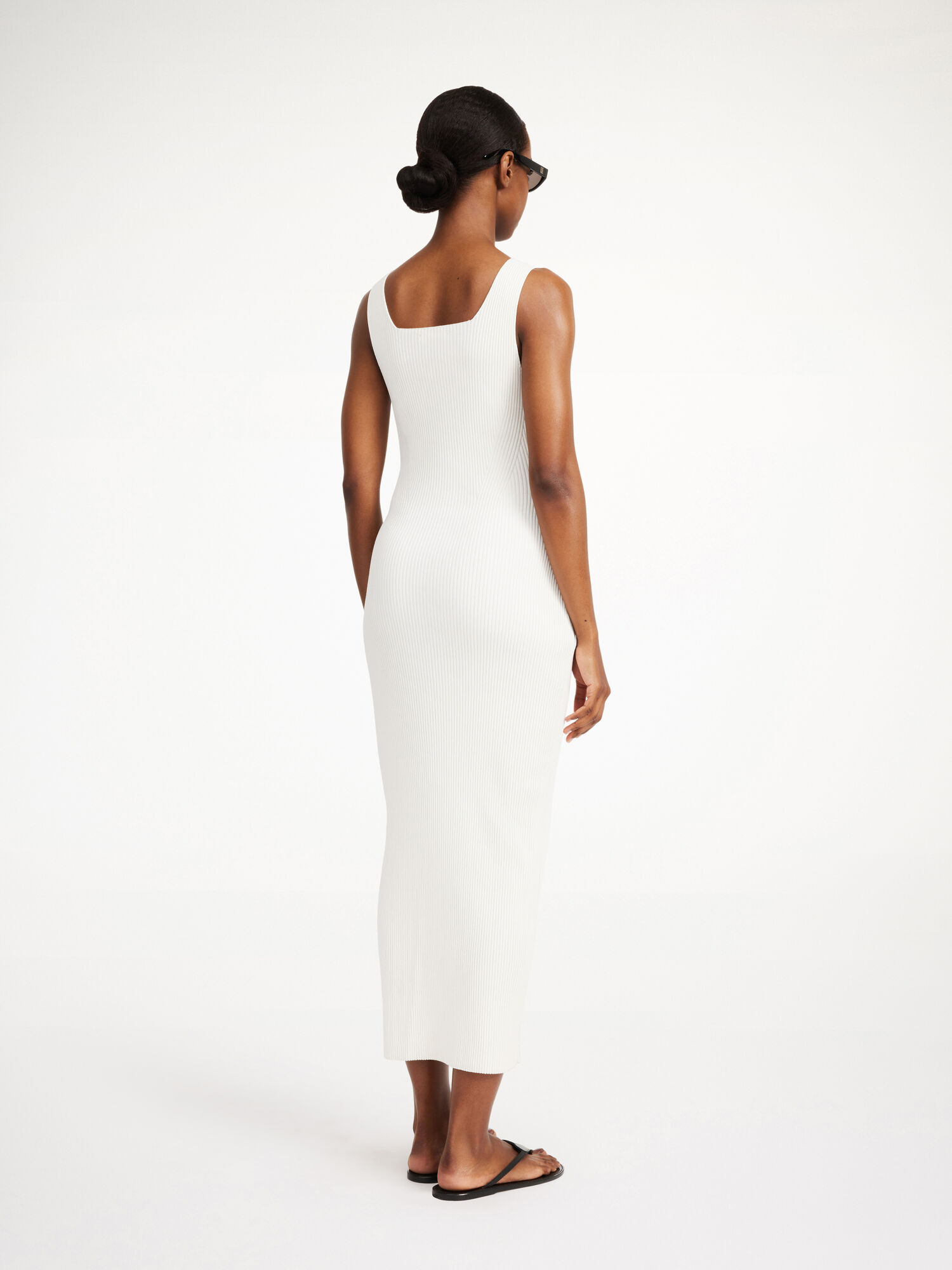 By Malene Birger Milelo Maxi Dress Knitwear Soft White | UK_BB61509