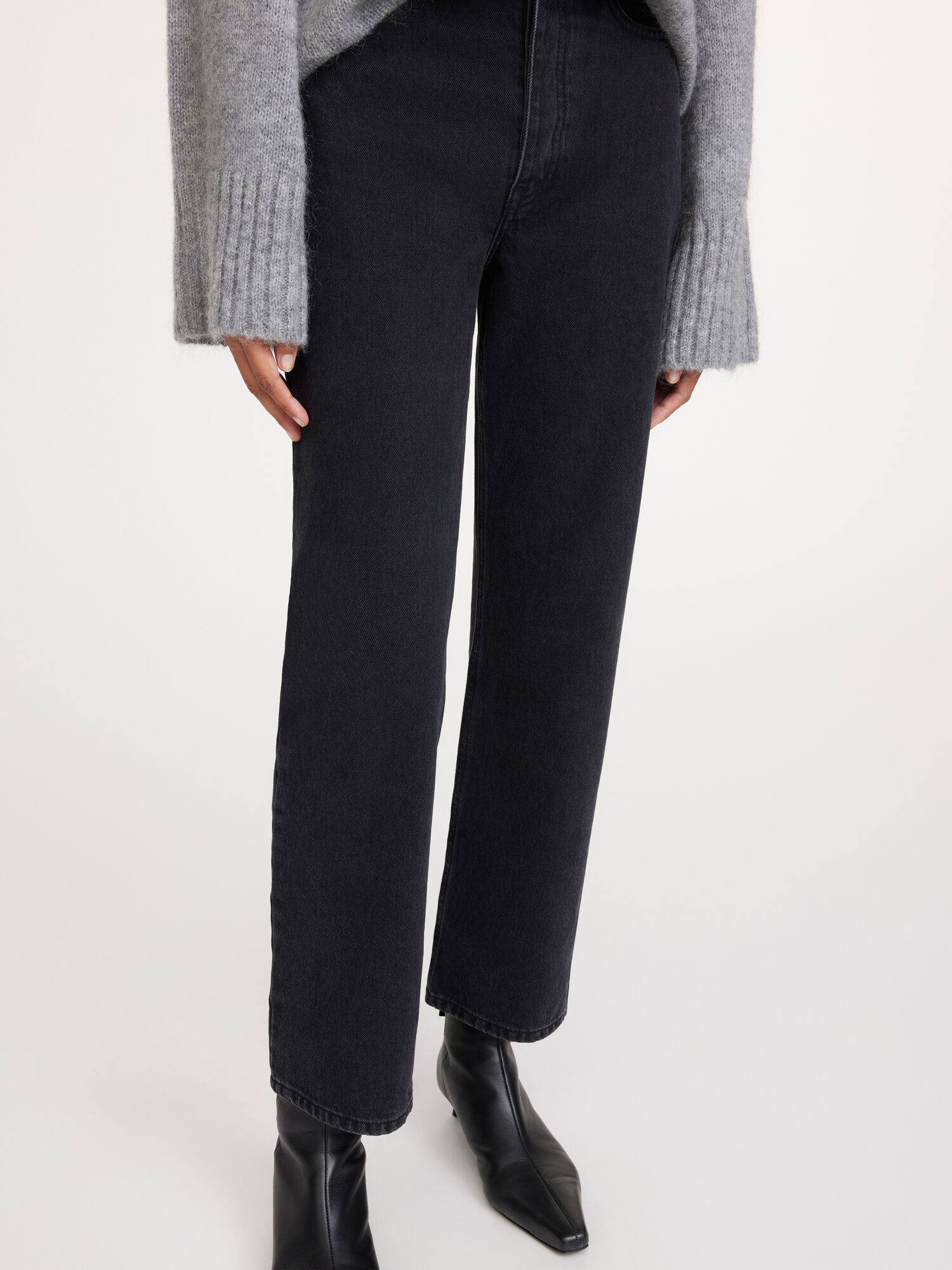 By Malene Birger Milium Organic Cotton Trousers Black | UK_BB12867