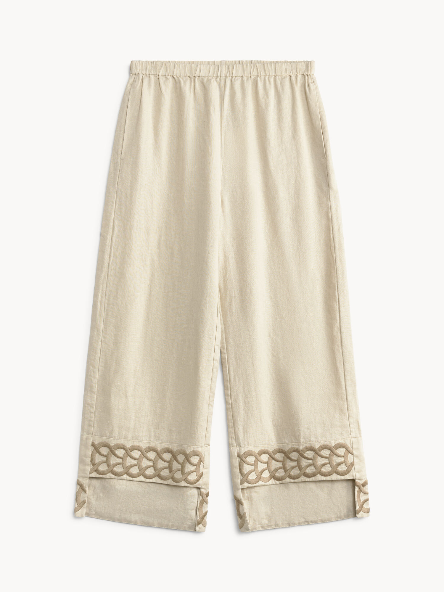 By Malene Birger Mirabellos Linen Trousers Oyster Gray | UK_BB57448