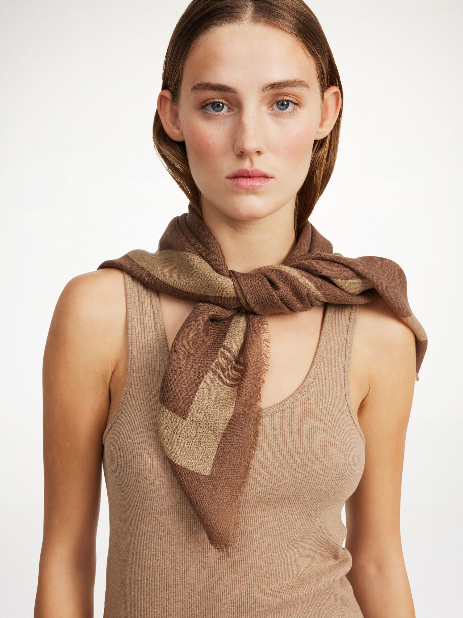 By Malene Birger Monlo Wool Scarves Mink | UK_BB68337