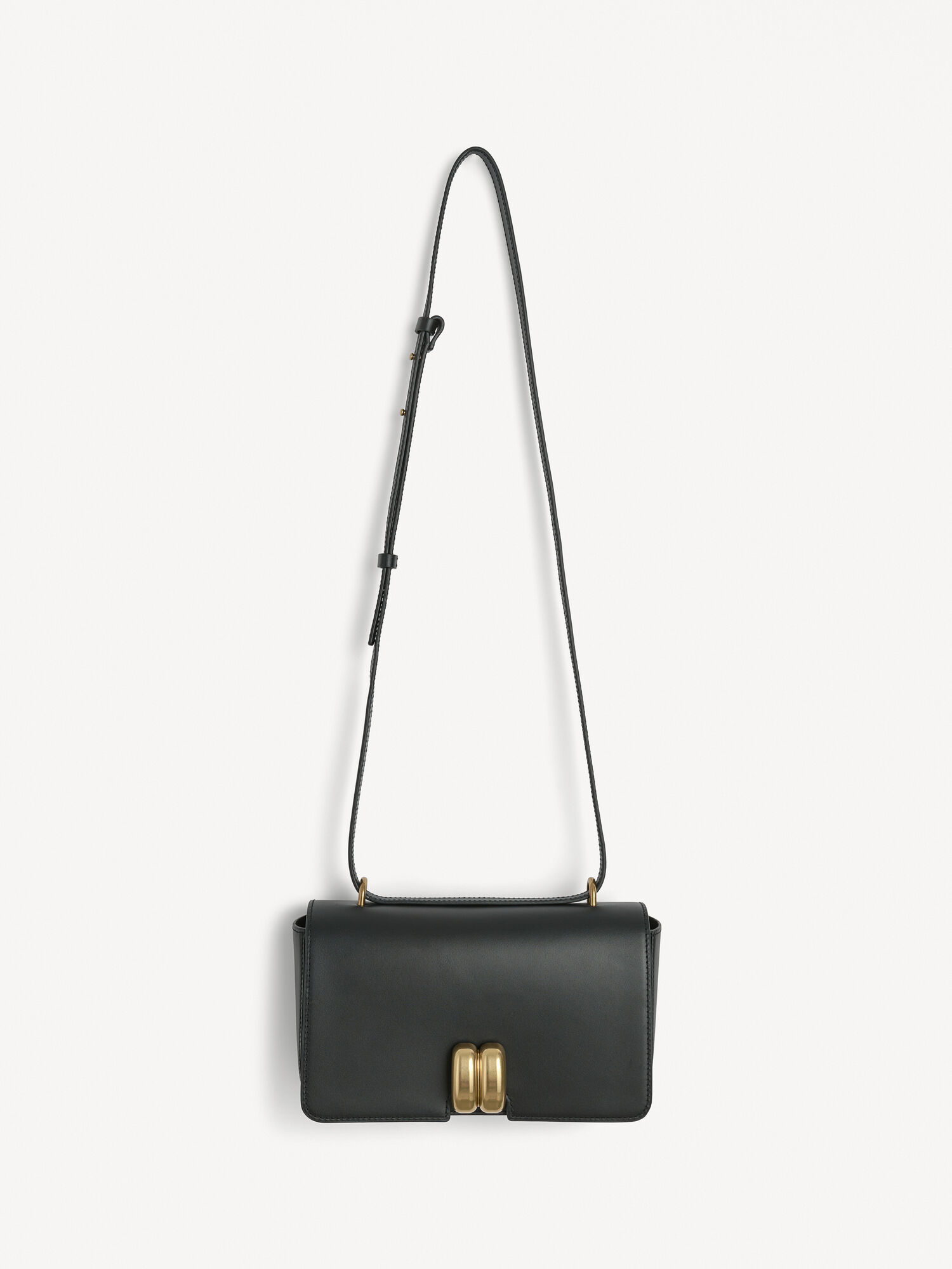 By Malene Birger Noval Leather Shoulder Bags Black | UK_BB85154