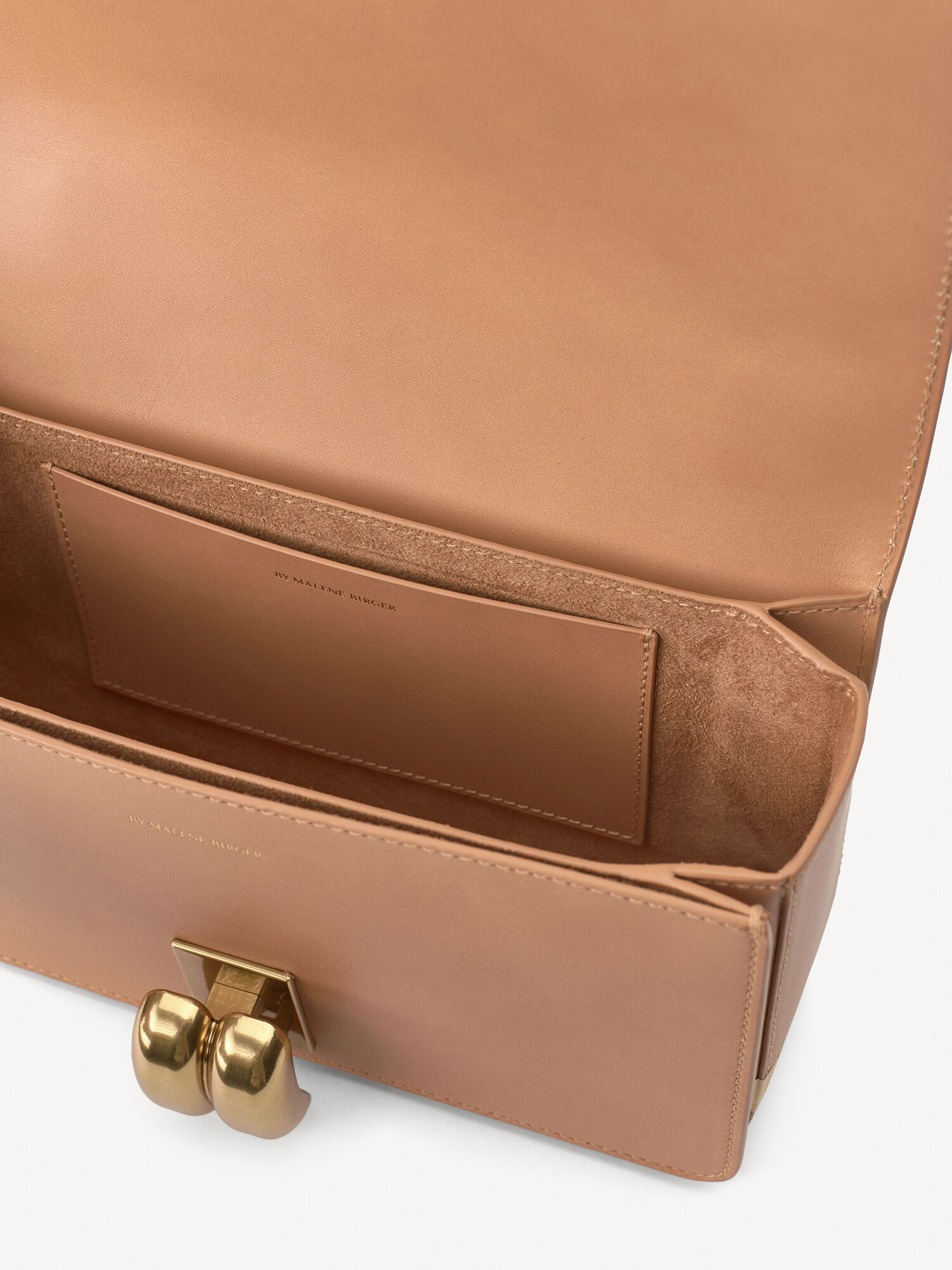 By Malene Birger Noval Leather Shoulder Bags Tan | UK_BB10596