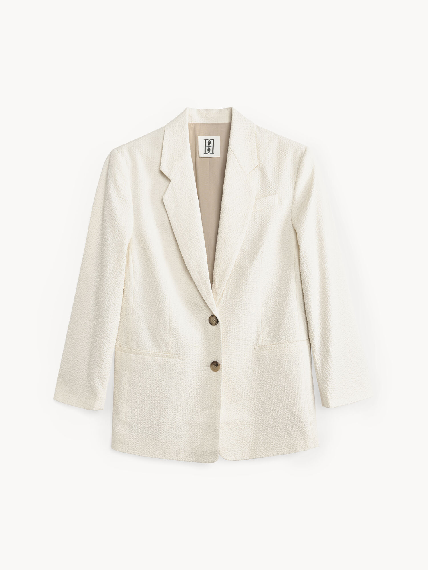 By Malene Birger Ophie Single-breasted Blazers Soft White | UK_BB87847