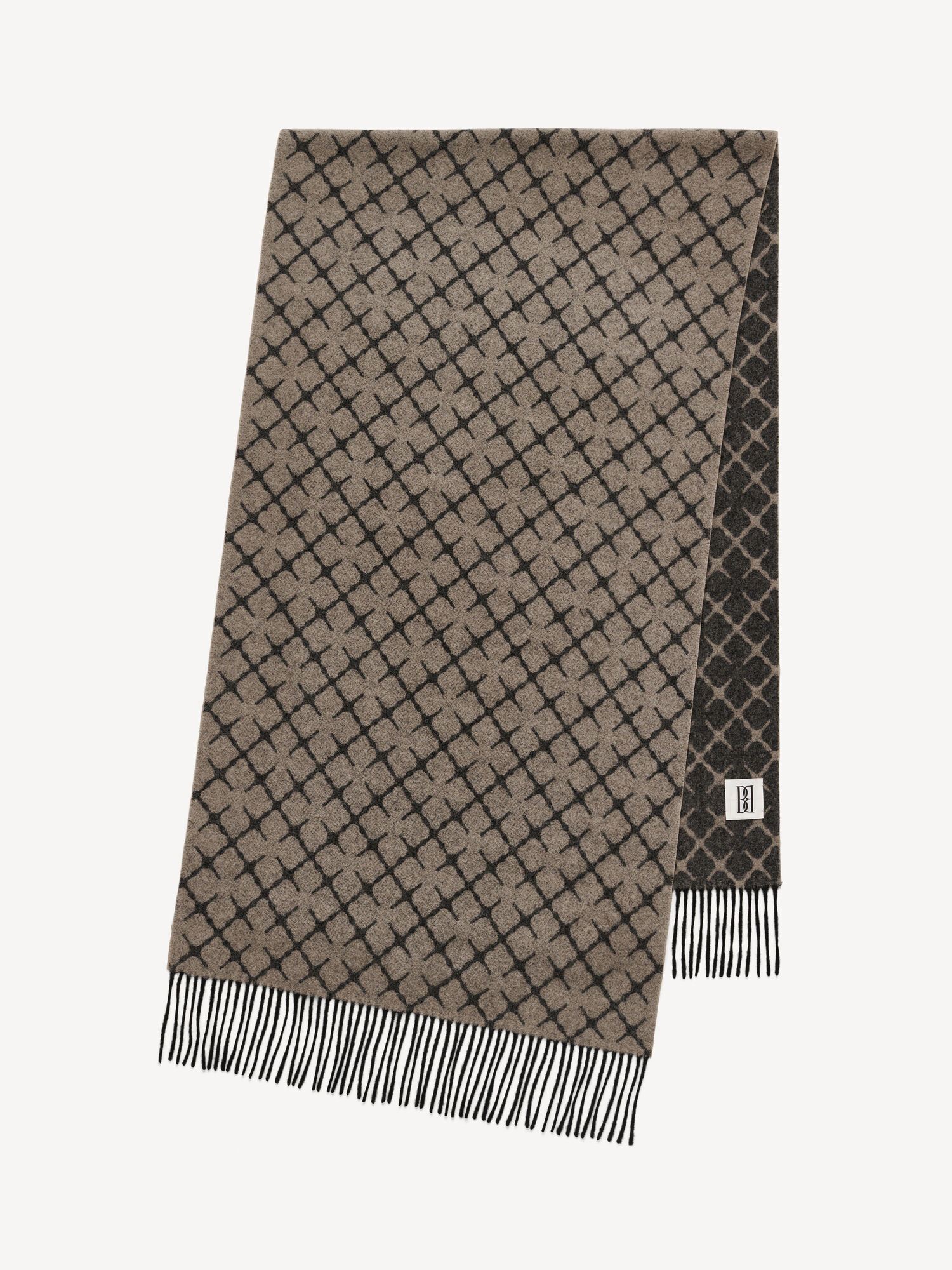 By Malene Birger Ortega Cashmere-blend Scarves Grey Brown Melange | UK_BB88005