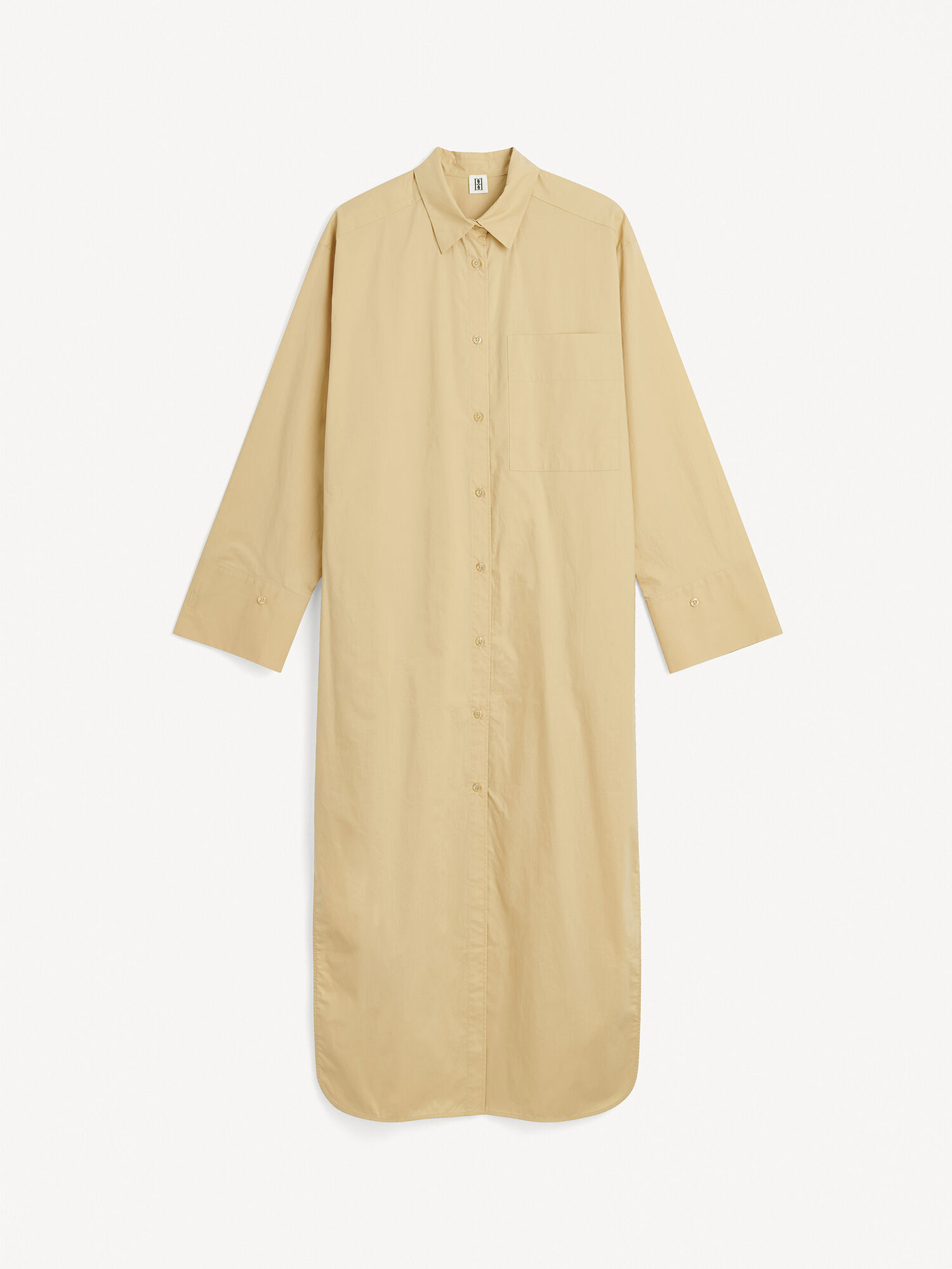 By Malene Birger Perros Organic Cotton Dress Dark Sand | UK_BB42629