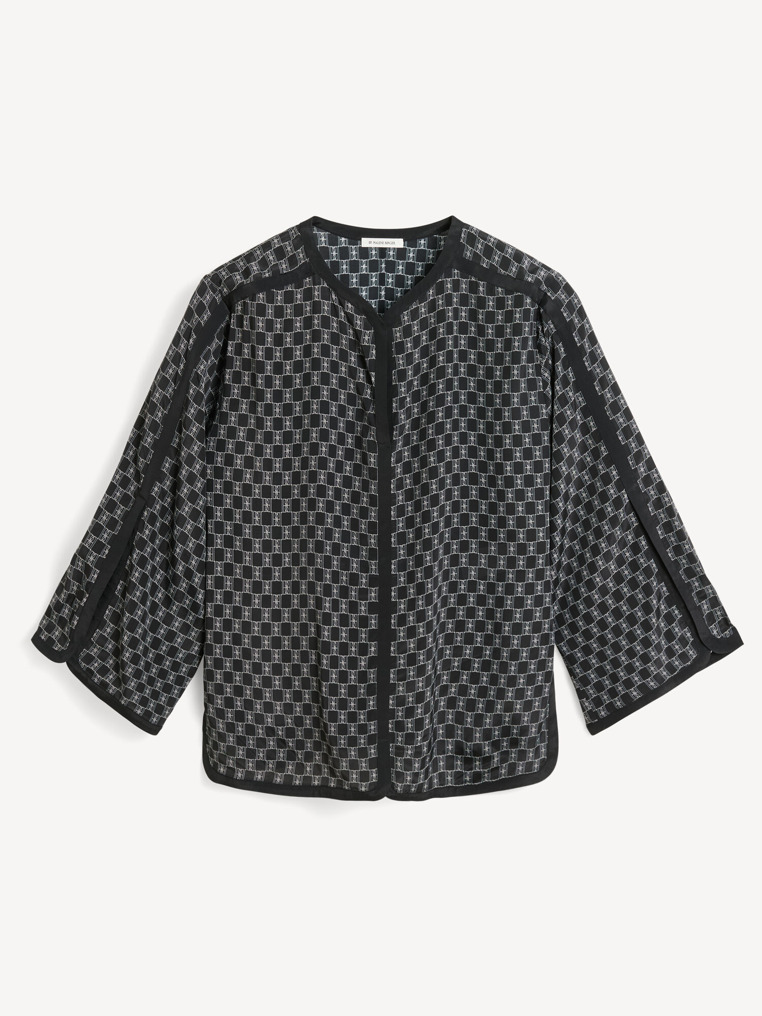 By Malene Birger Plazzo Blouse Shirts Mono lined 050 | UK_BB98132