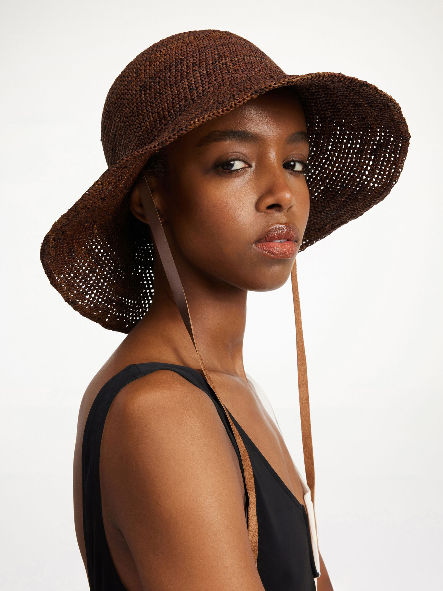 By Malene Birger Rafiah Straw Hat Other Accessories Bison | UK_BB87053