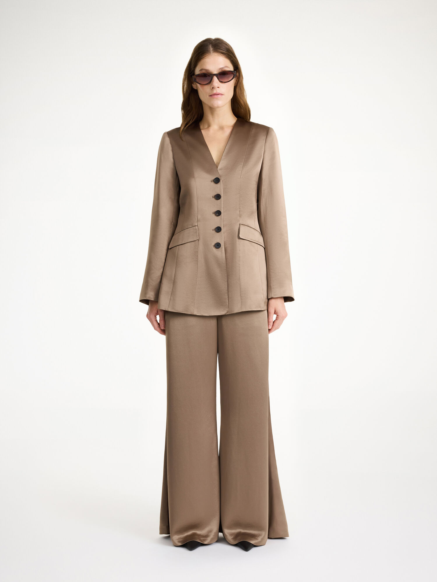 By Malene Birger Rinnah Single-breasted Blazers Shitake | UK_BB25750