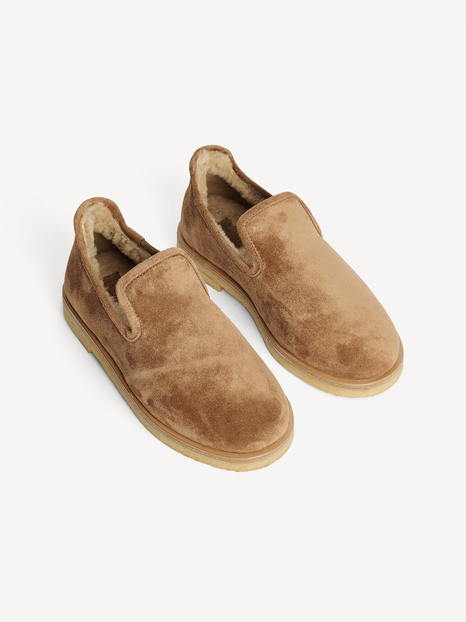 By Malene Birger Romine Suede Slippers Shoes Tobacco Brown | UK_BB97919