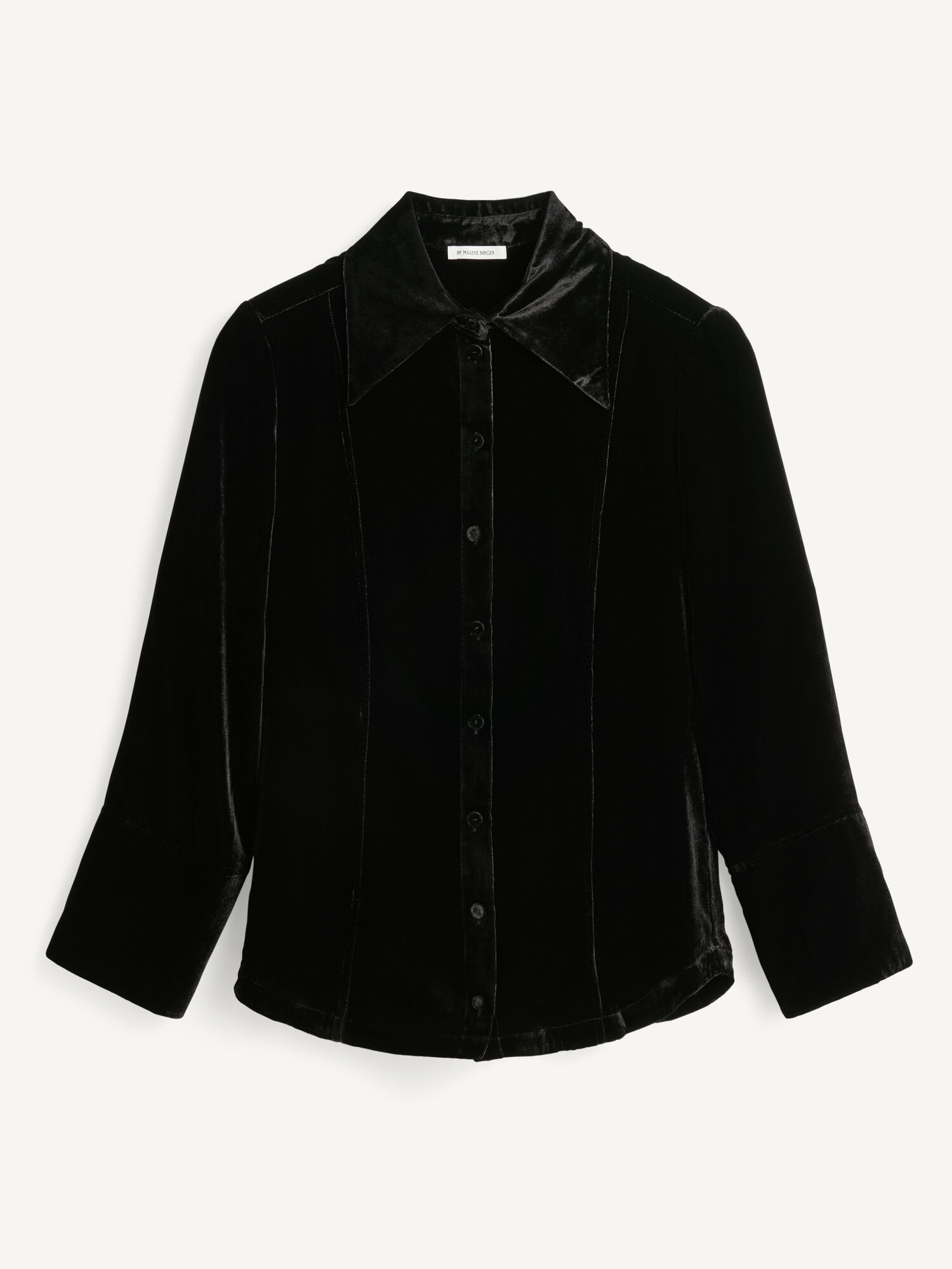 By Malene Birger Rosiannas Velvet Shirts Black | UK_BB50972