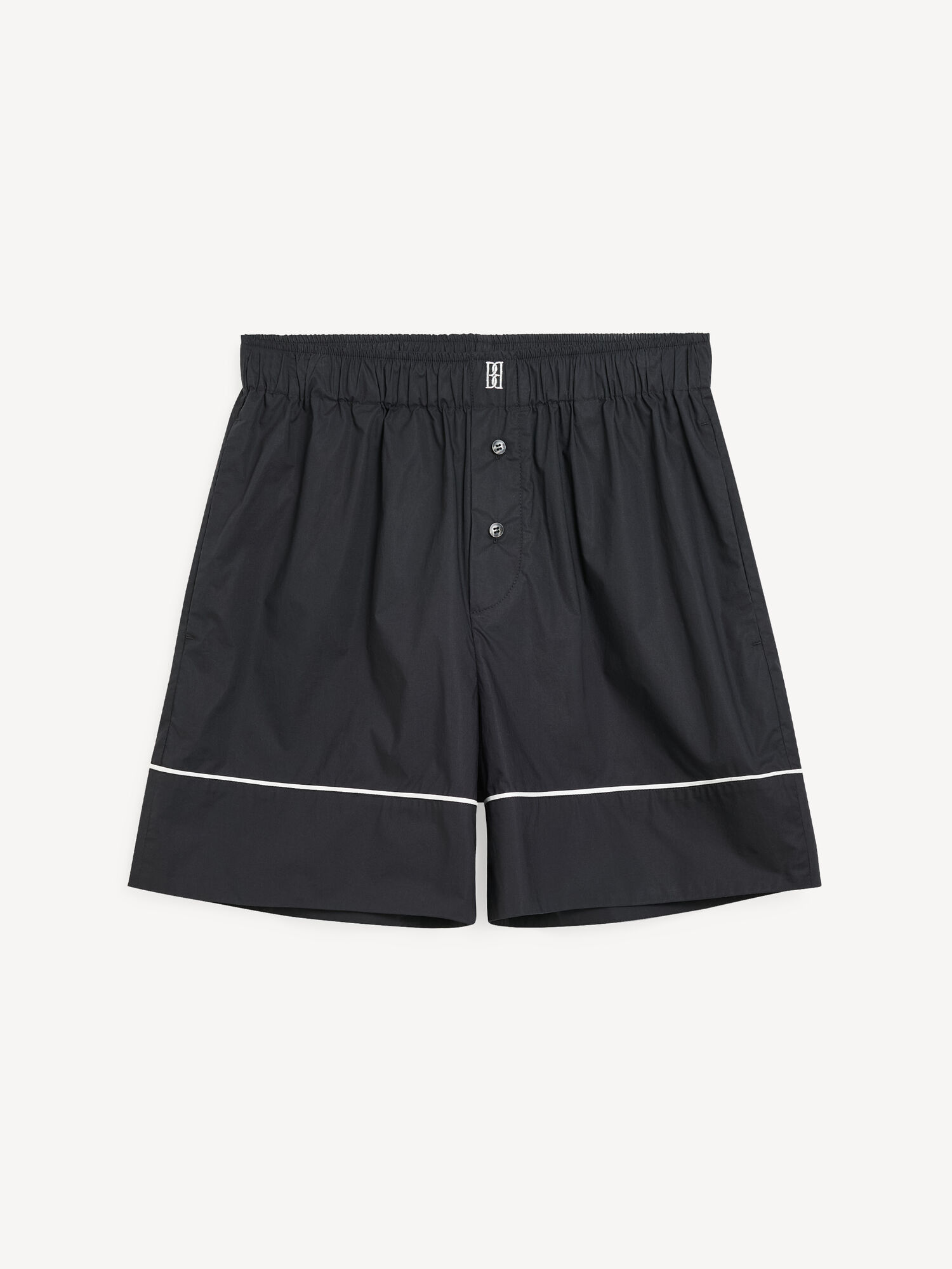 By Malene Birger Siara Organic Cotton Shorts Black | UK_BB30605