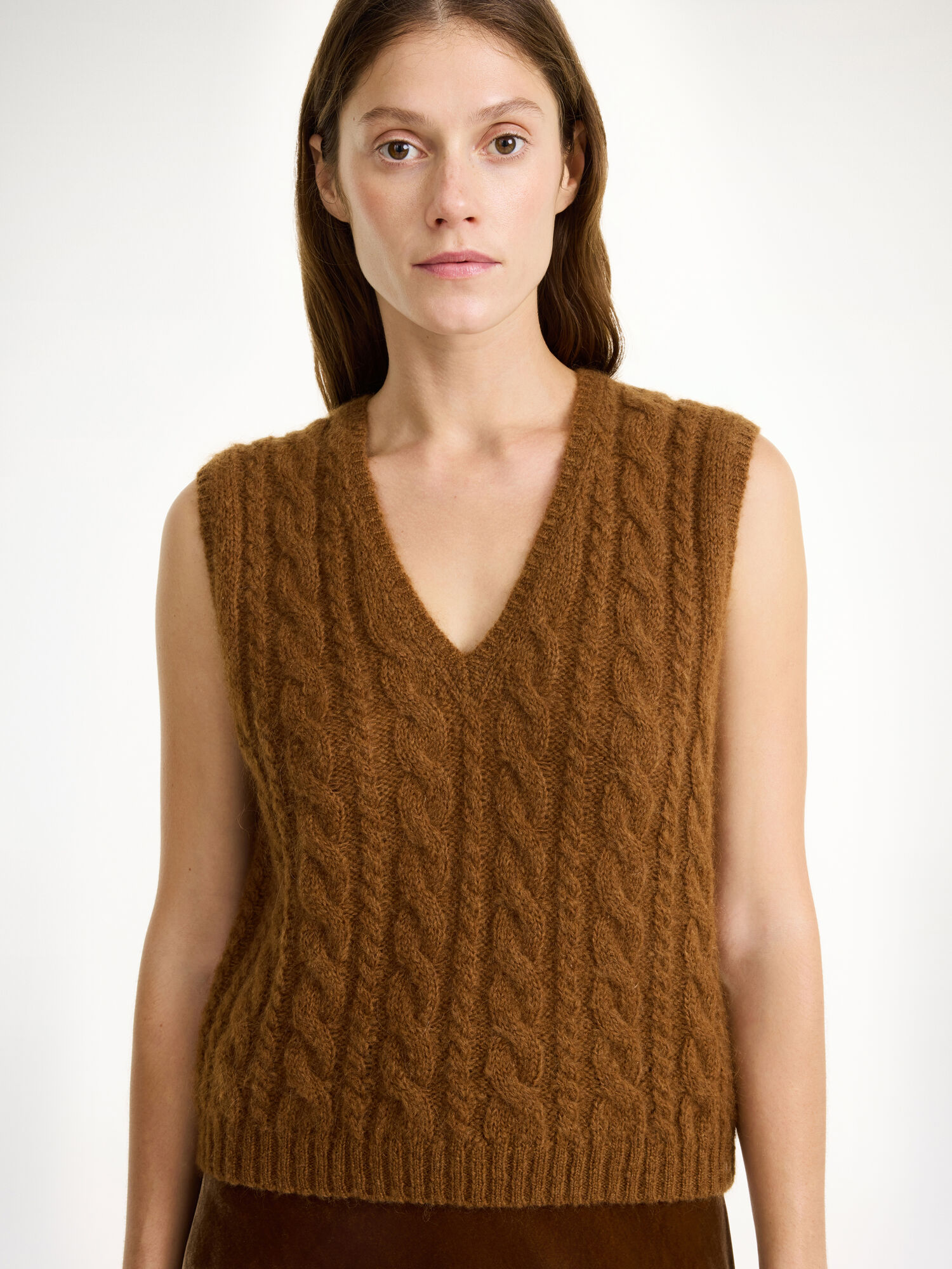 By Malene Birger Simea Vest Knitwear Bison | UK_BB91316