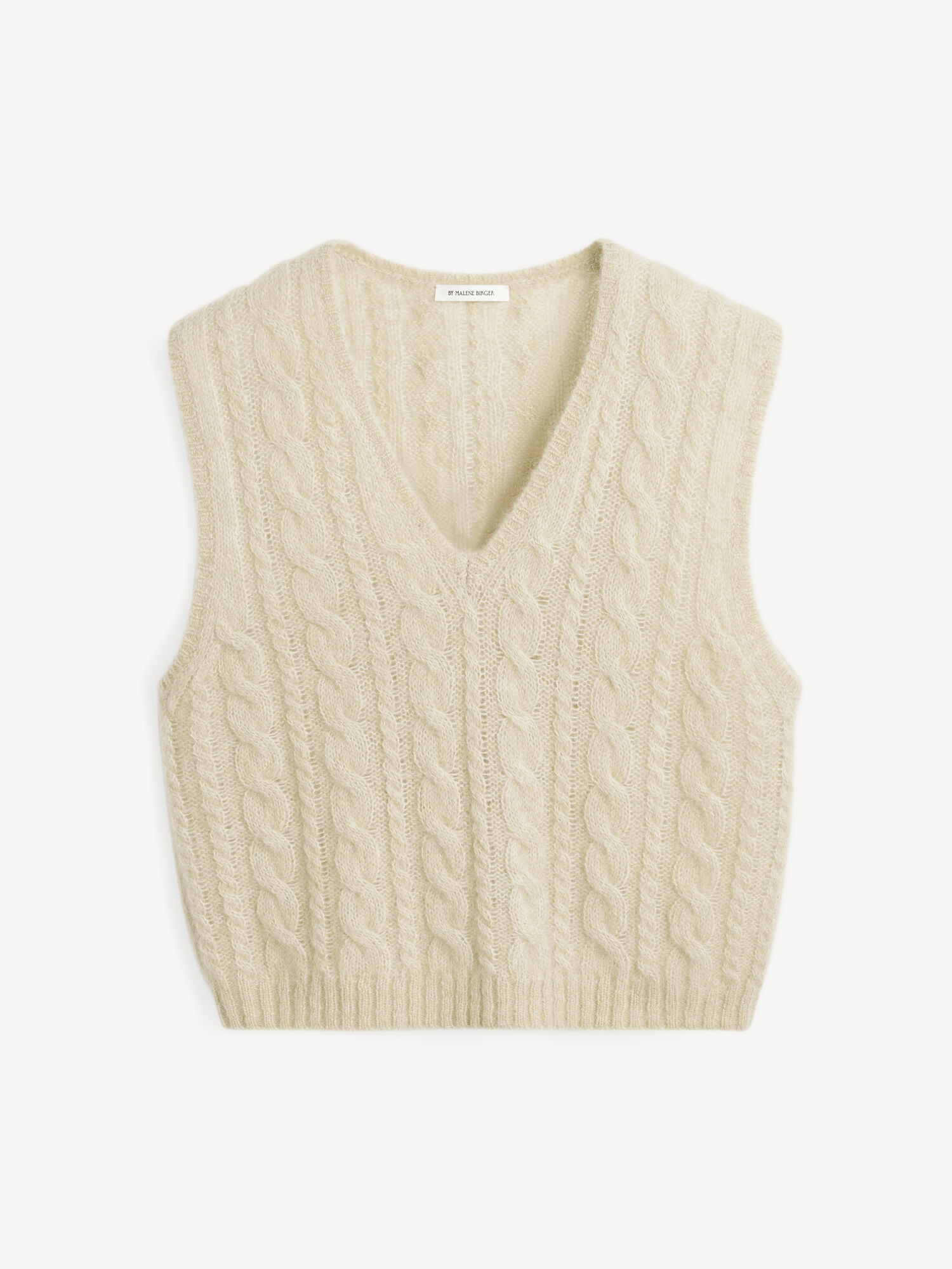 By Malene Birger Simea Vest Knitwear Oyster Gray | UK_BB71842