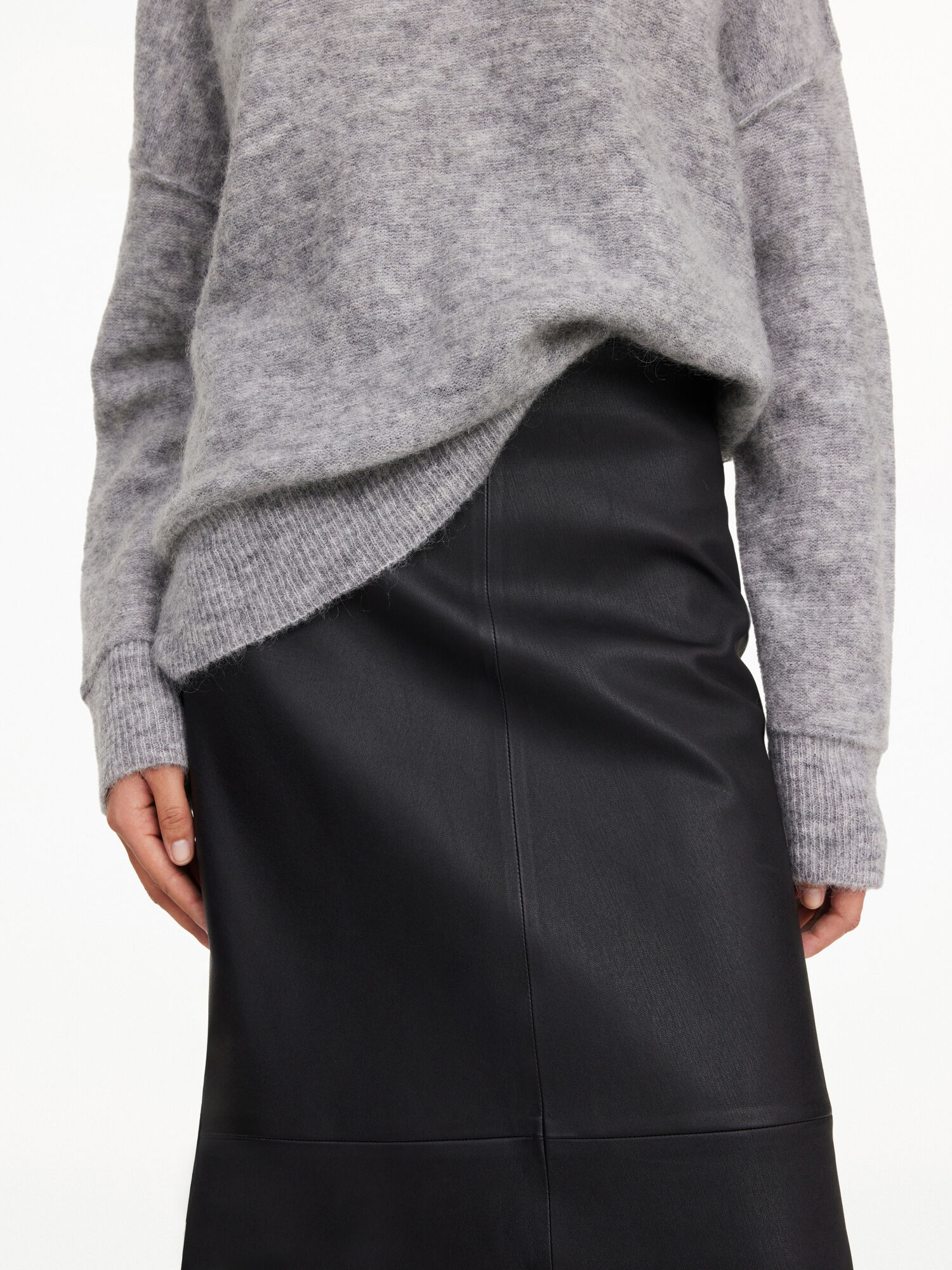 By Malene Birger Simoas Leather Skirts Black | UK_BB36388