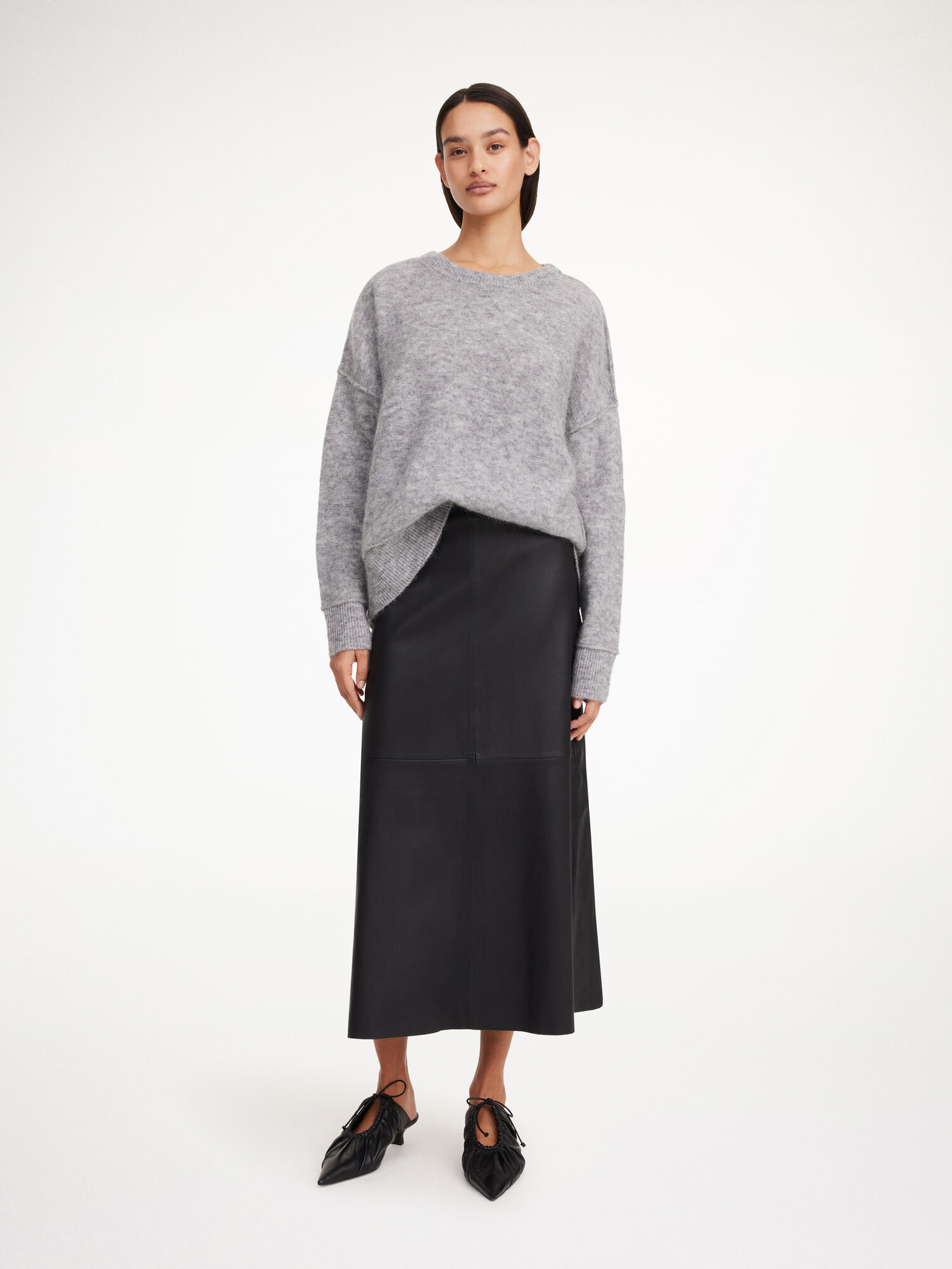 By Malene Birger Simoas Leather Skirts Black | UK_BB36388