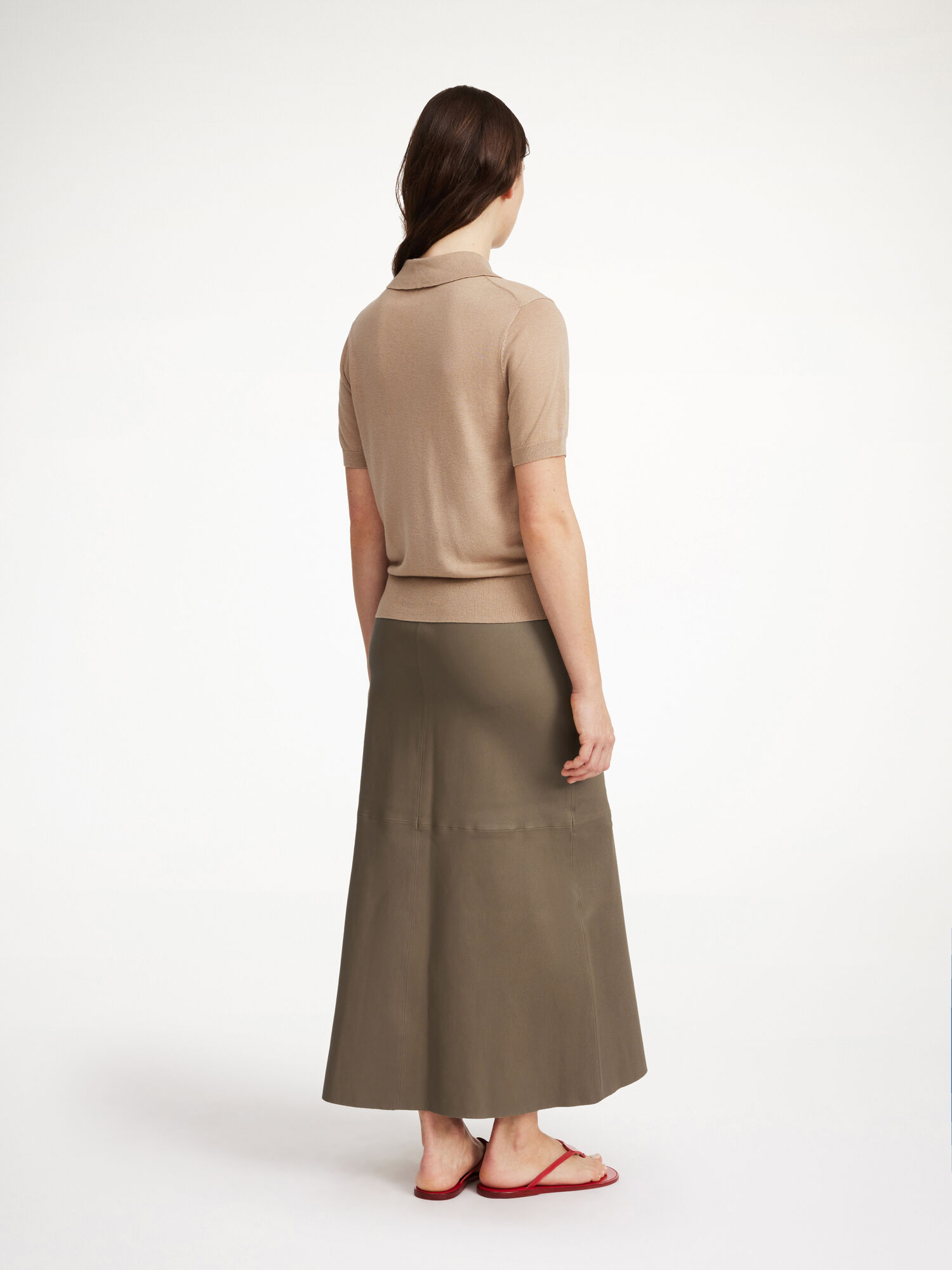 By Malene Birger Simoas Leather Skirts Shitake | UK_BB22474