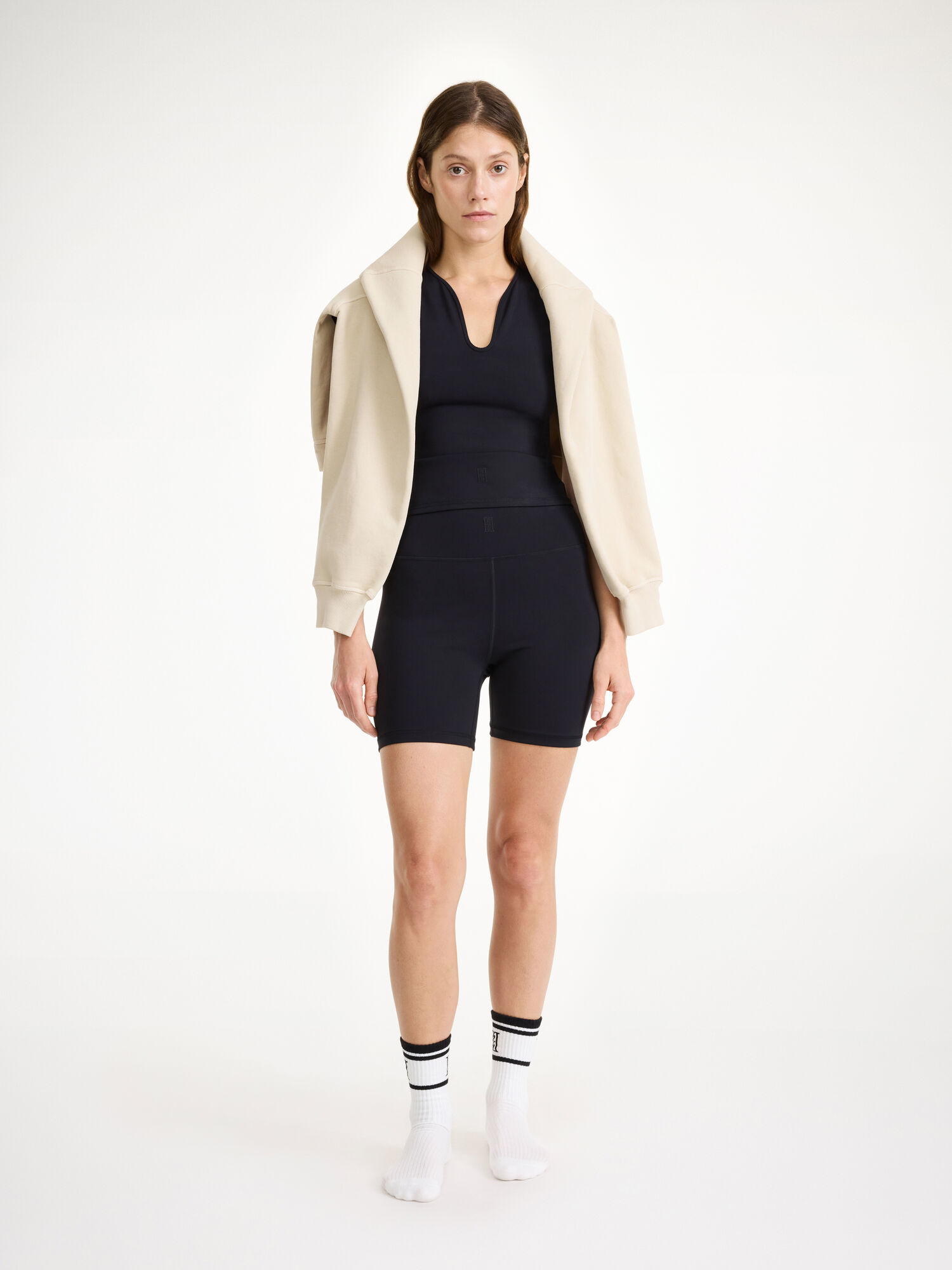 By Malene Birger Siola Atheletic Shorts Athleisure Wear Black | UK_BB40698