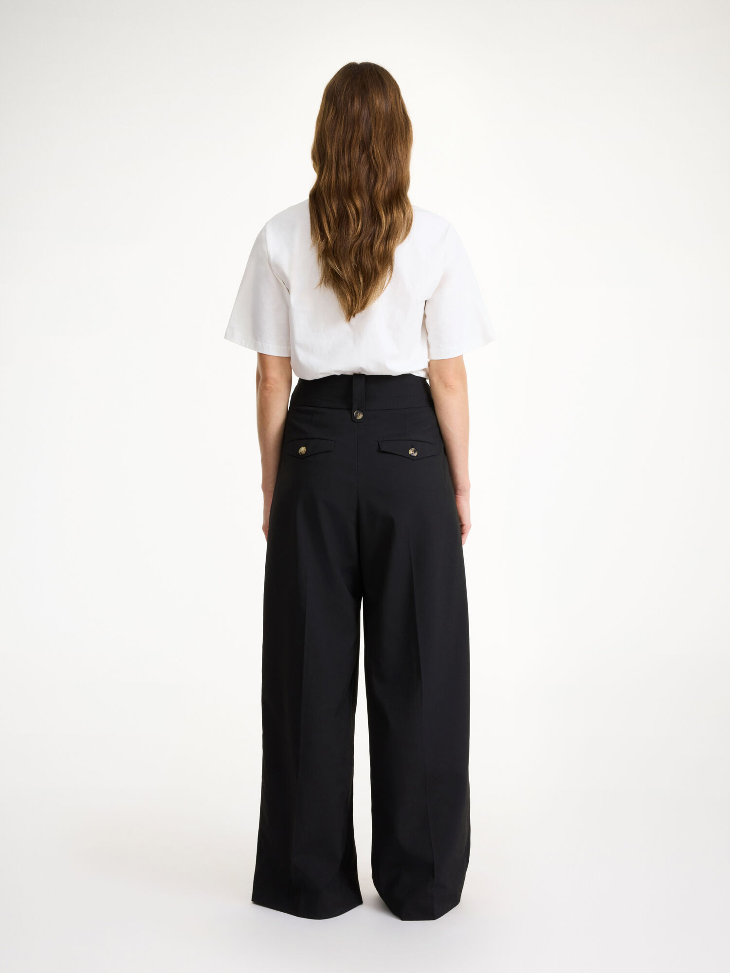 By Malene Birger Taal High-waisted Trousers Black | UK_BB69914