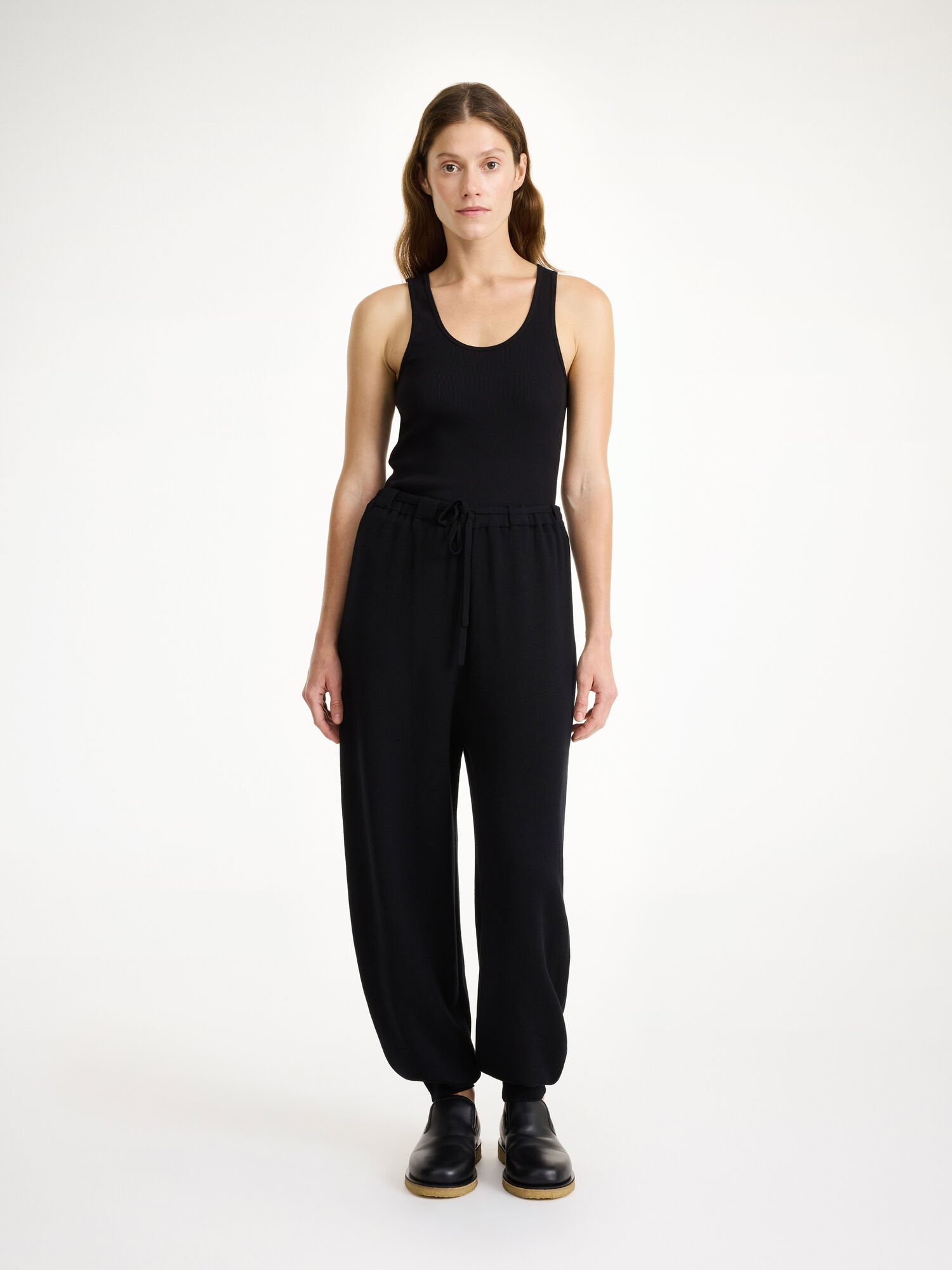 By Malene Birger Tevana High-waisted Trousers Black | UK_BB80248