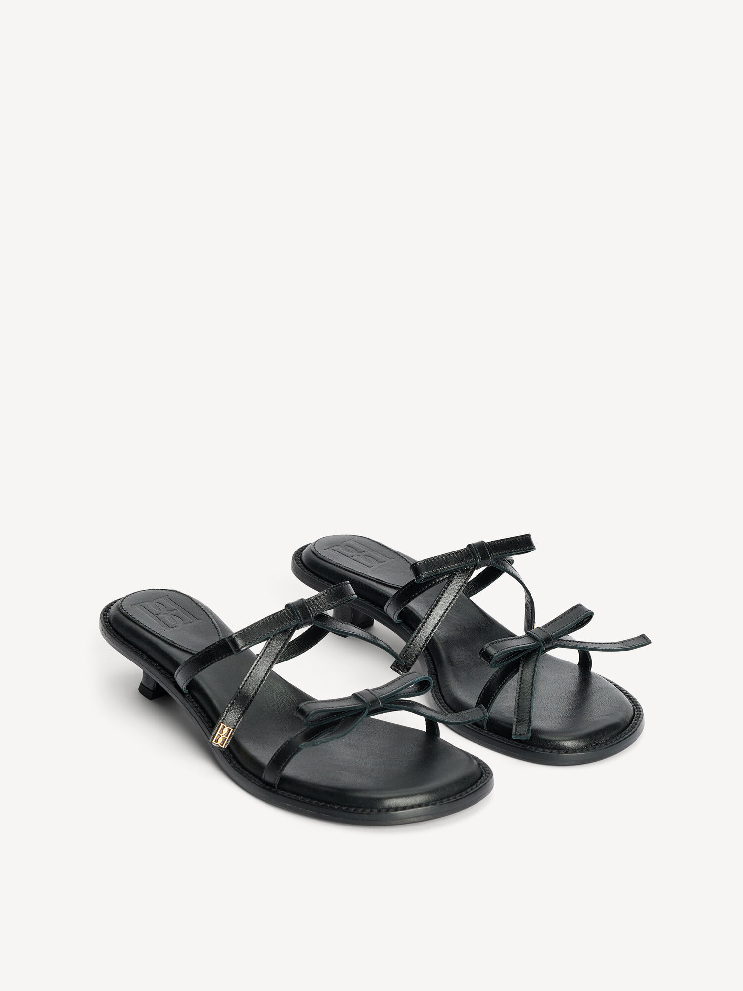 By Malene Birger Tianno Leather Sandals Shoes Black | UK_BB33801