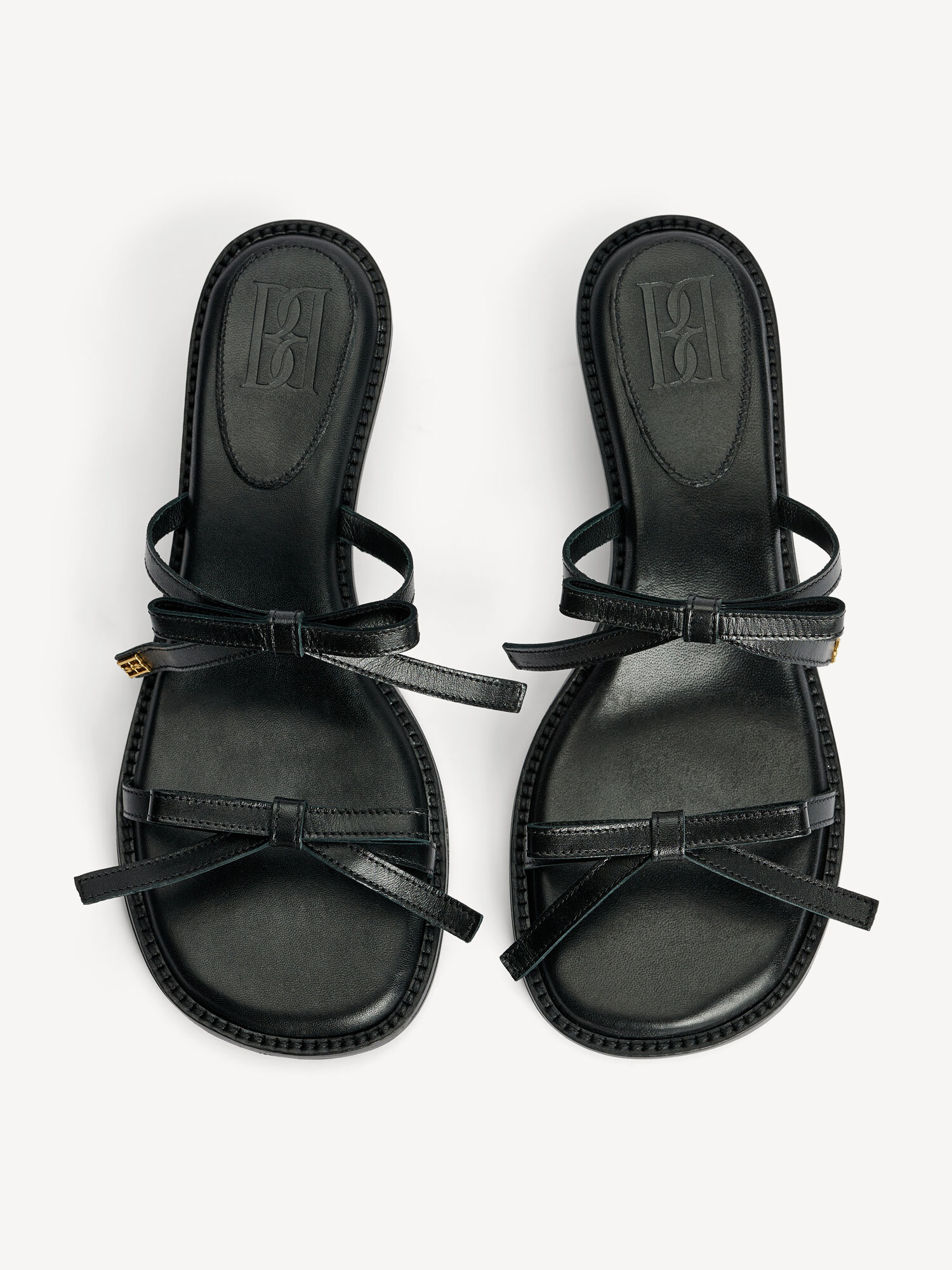 By Malene Birger Tianno Leather Sandals Shoes Black | UK_BB33801