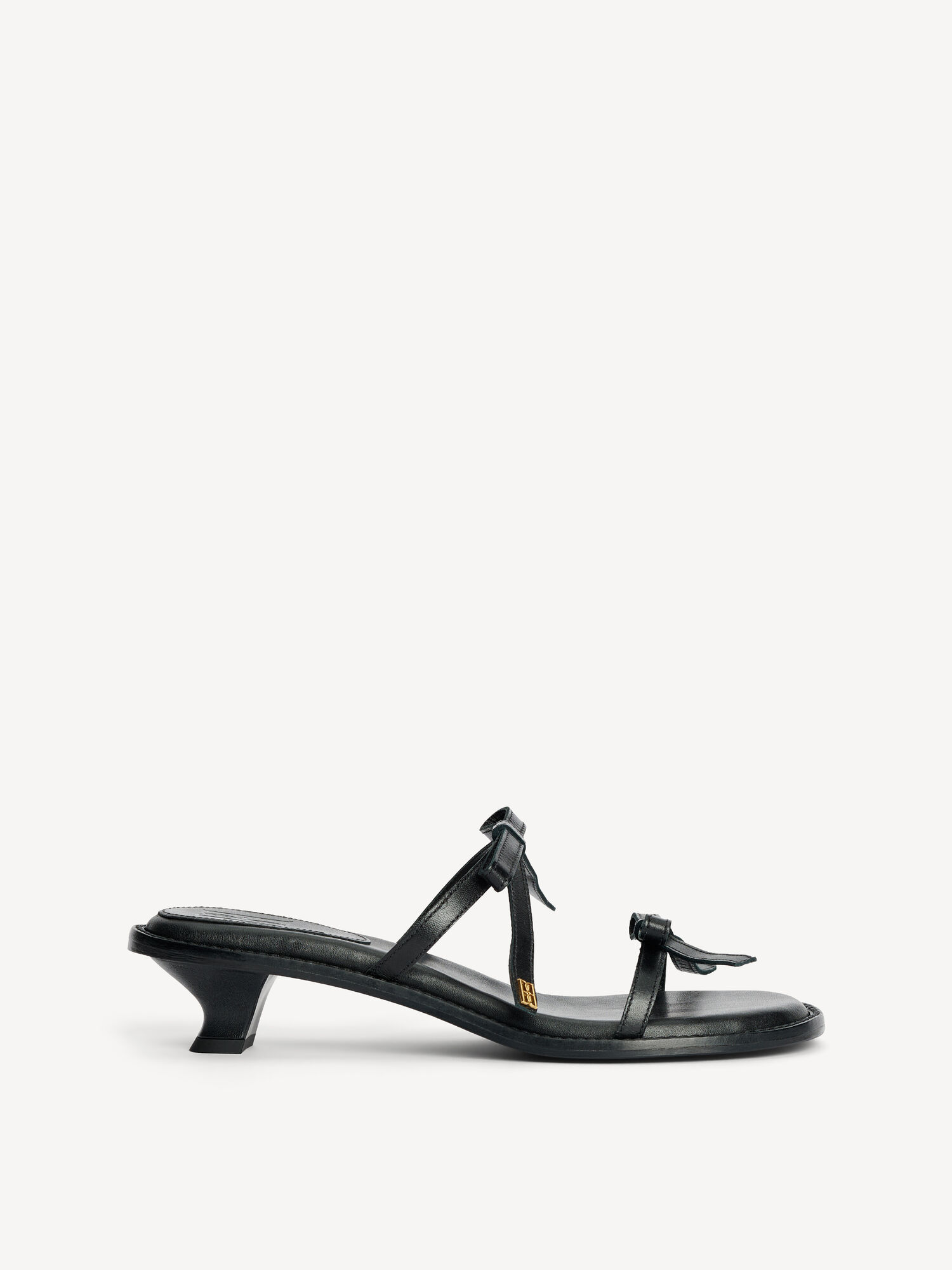 By Malene Birger Tianno Leather Sandals Shoes Black | UK_BB33801