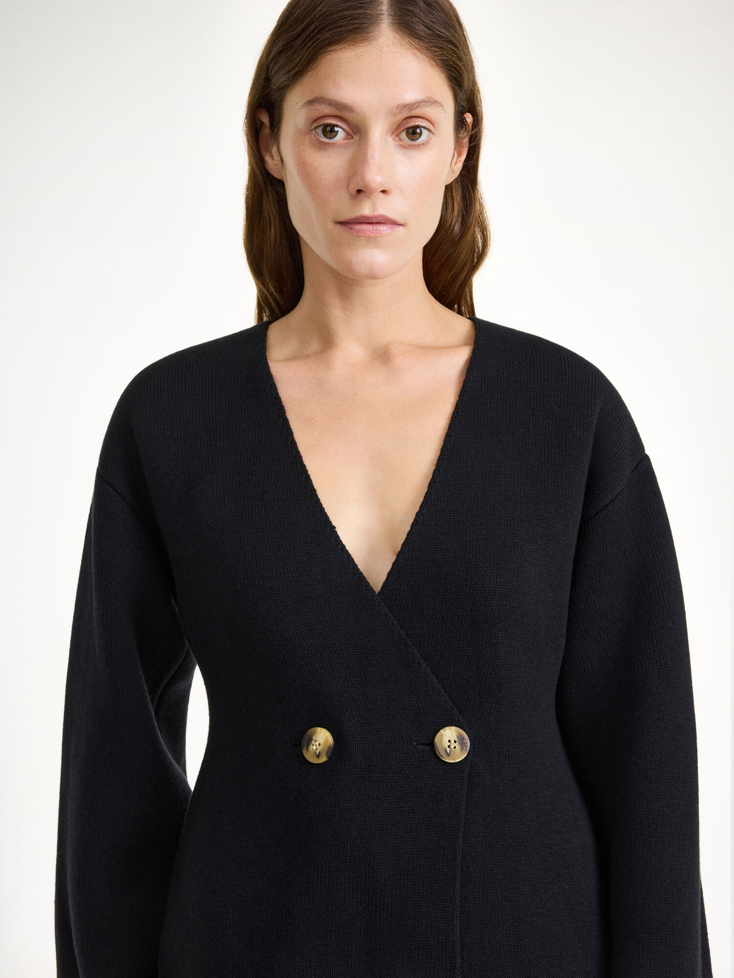 By Malene Birger Tinley Wool-blend Cardigan Knitwear Black | UK_BB35837