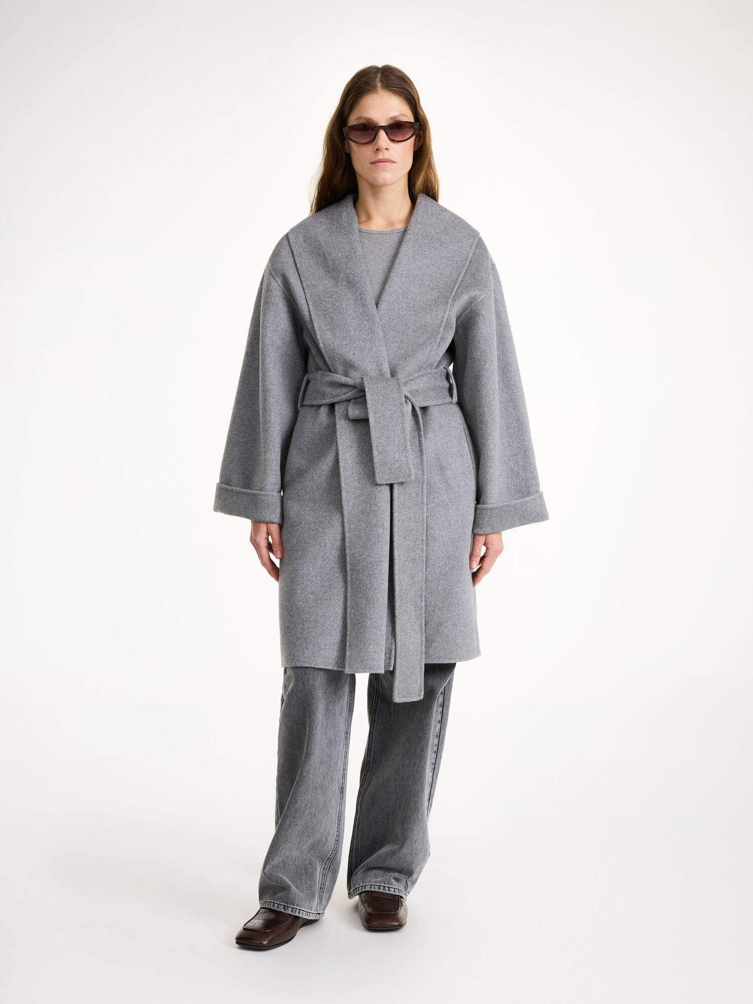 By Malene Birger Trullas Wool Jackets Grey Melange | UK_BB28756